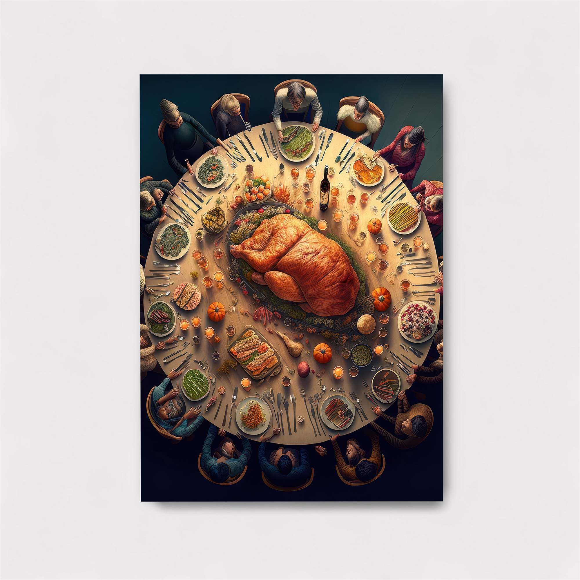 Thanksgiving Feast Safe Wall Magnetic / M