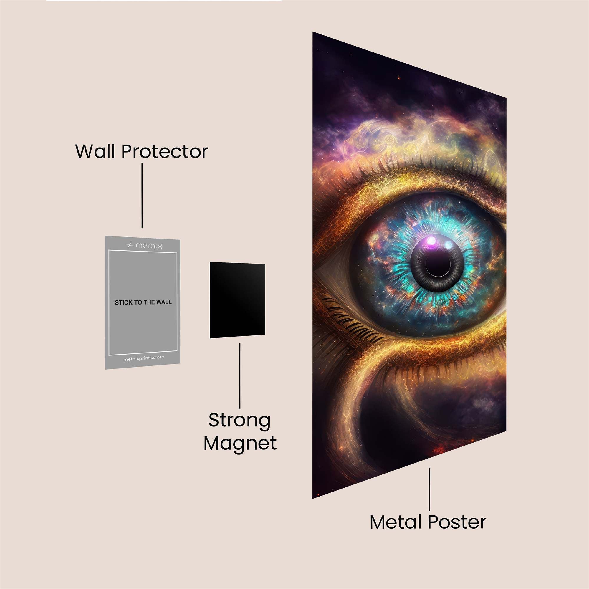 Cosmic Gaze Safe Wall Magnetic / M