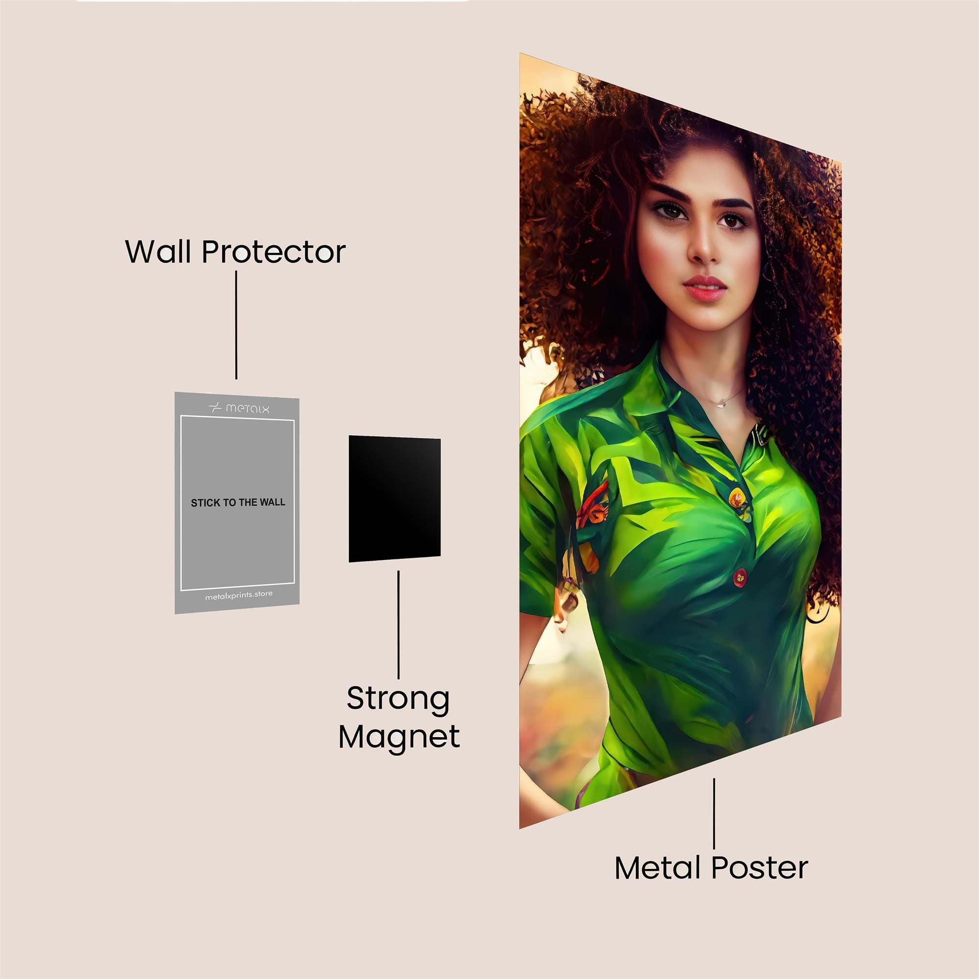 Curly Radiance Safe Wall Magnetic / M