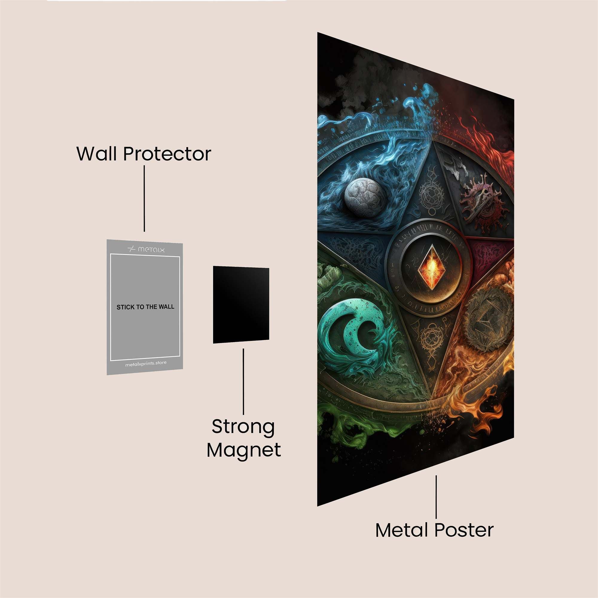 Elemental Harmony Safe Wall Magnetic / M