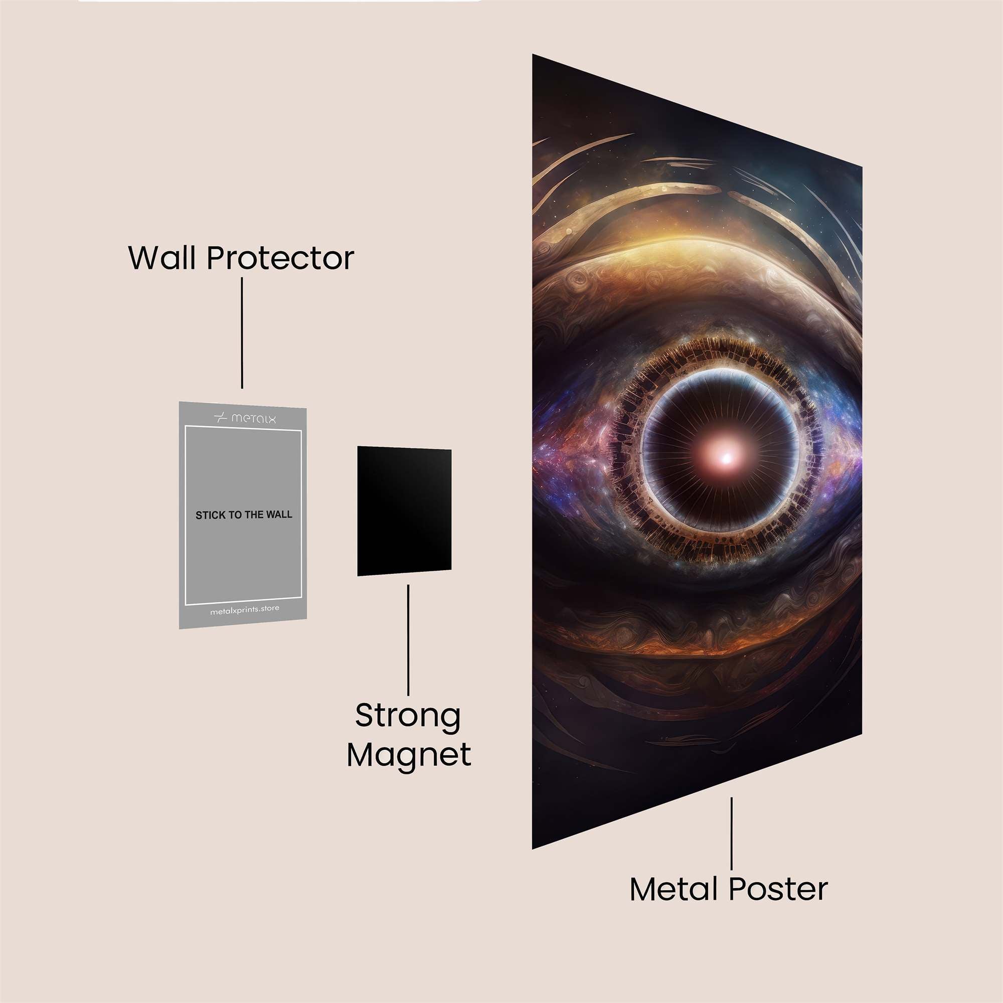 Cosmic Gaze Safe Wall Magnetic / M