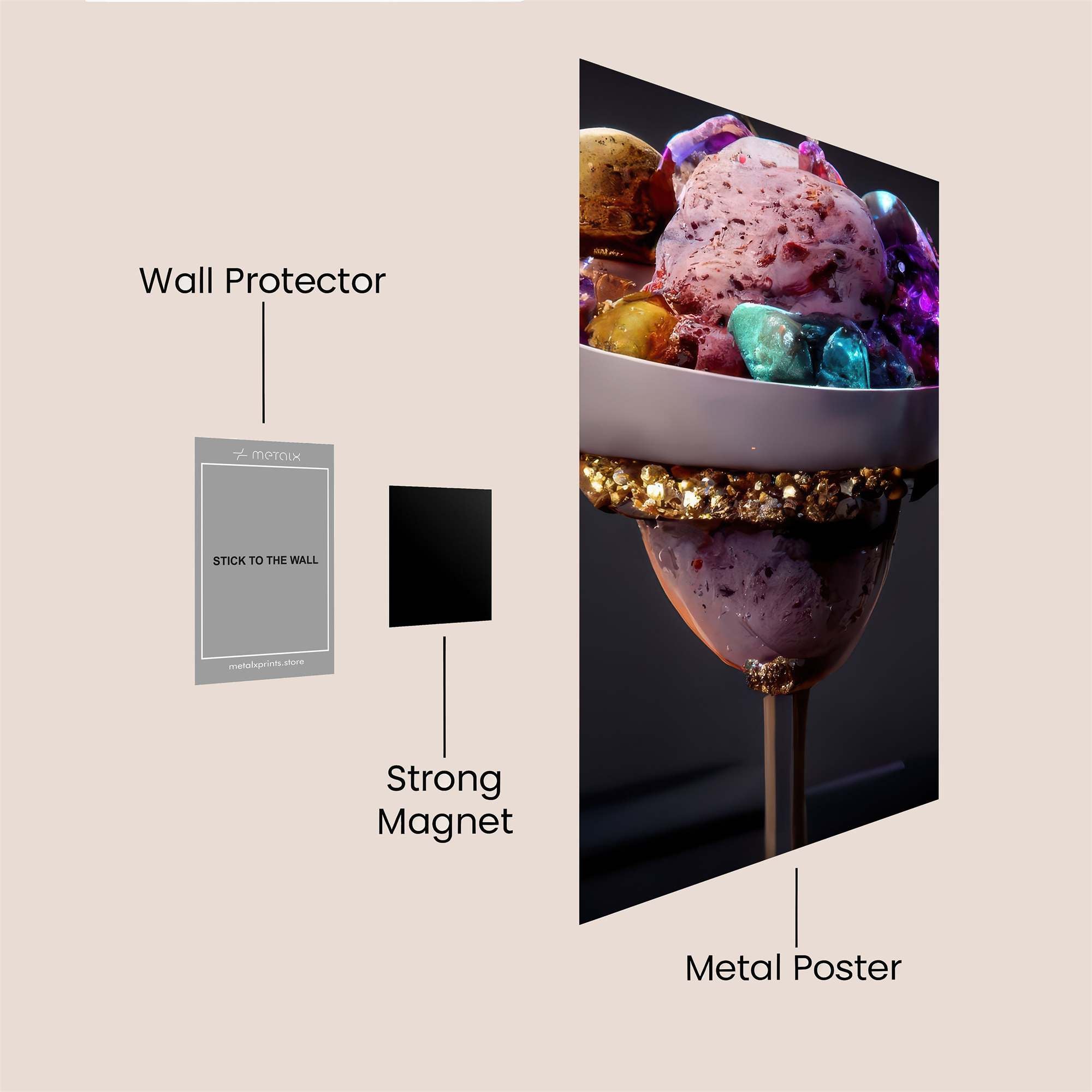 GemDelight Safe Wall Magnetic / M