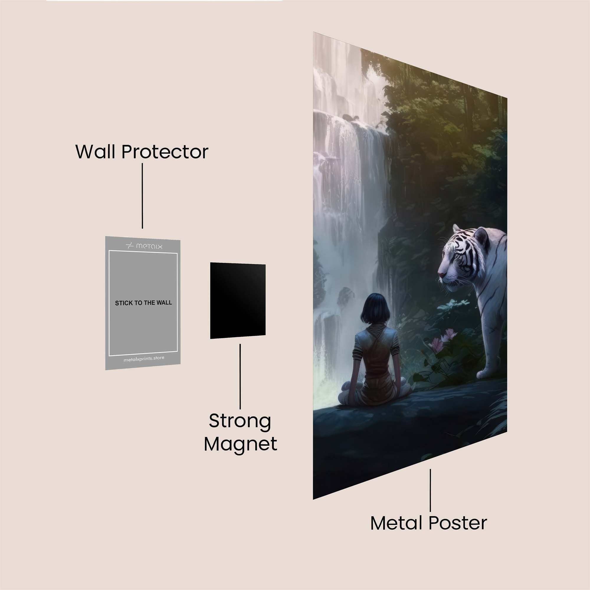 Tiger Tranquil Safe Wall Magnetic / M
