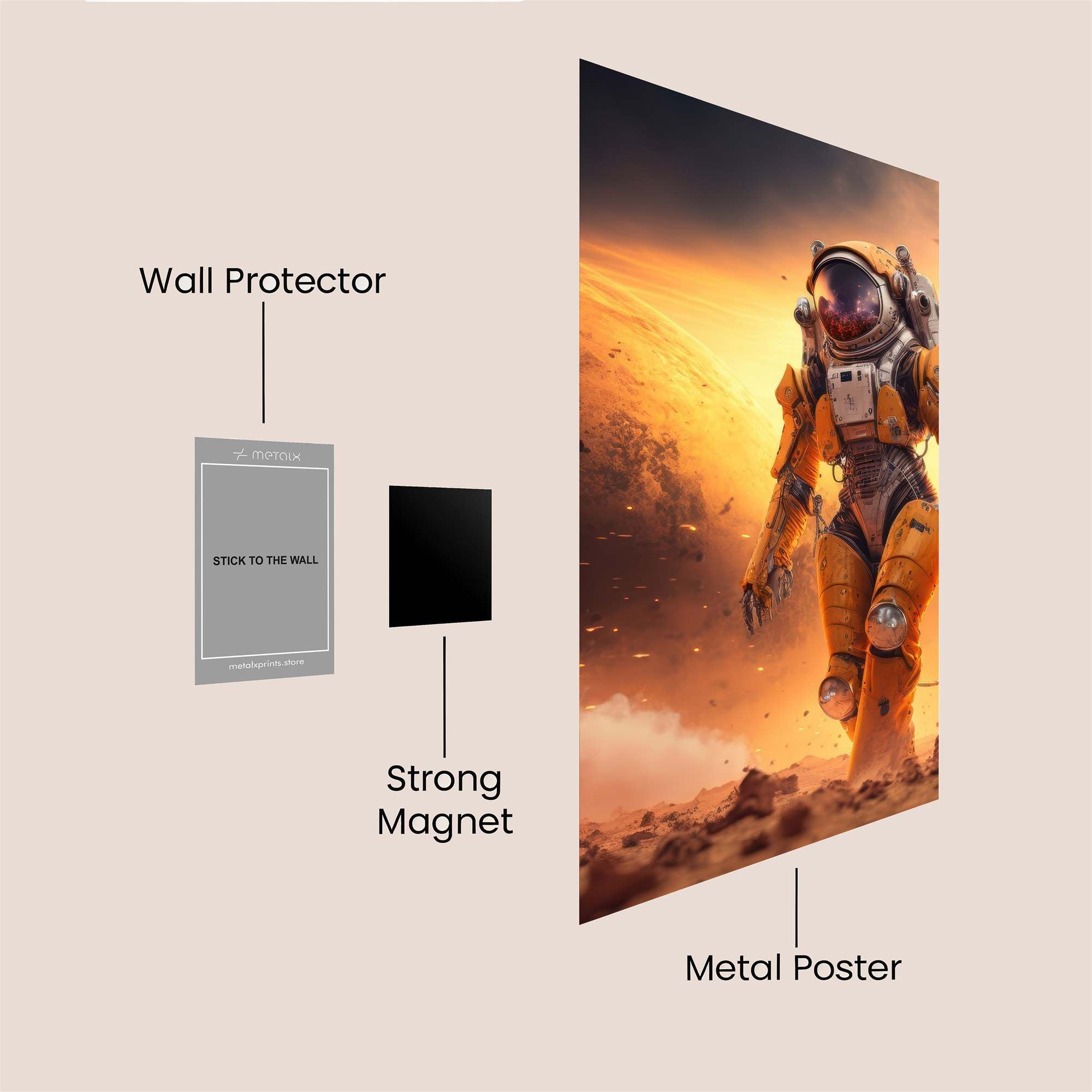 Astronaut Odyssey Safe Wall Magnetic / M