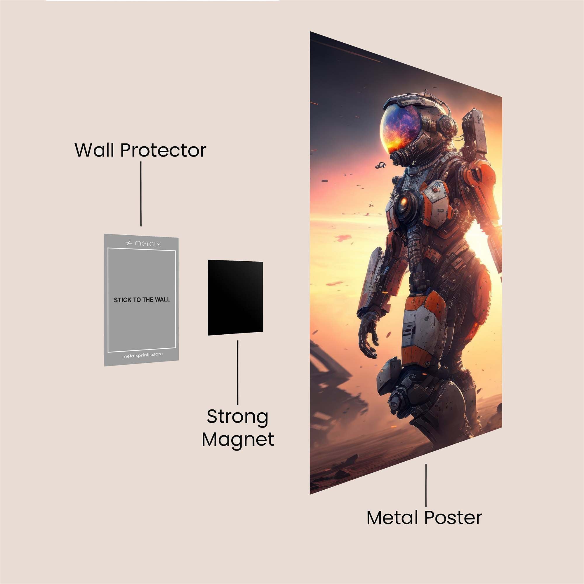 Spartan Dawn Safe Wall Magnetic / M