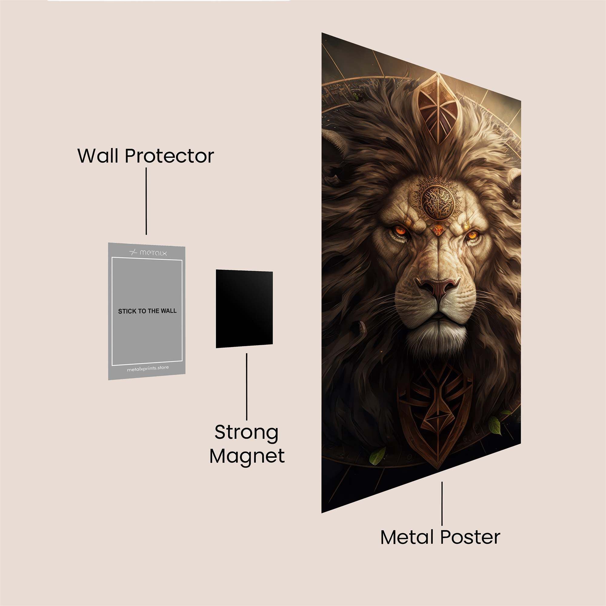 Lion Radiant Safe Wall Magnetic / M