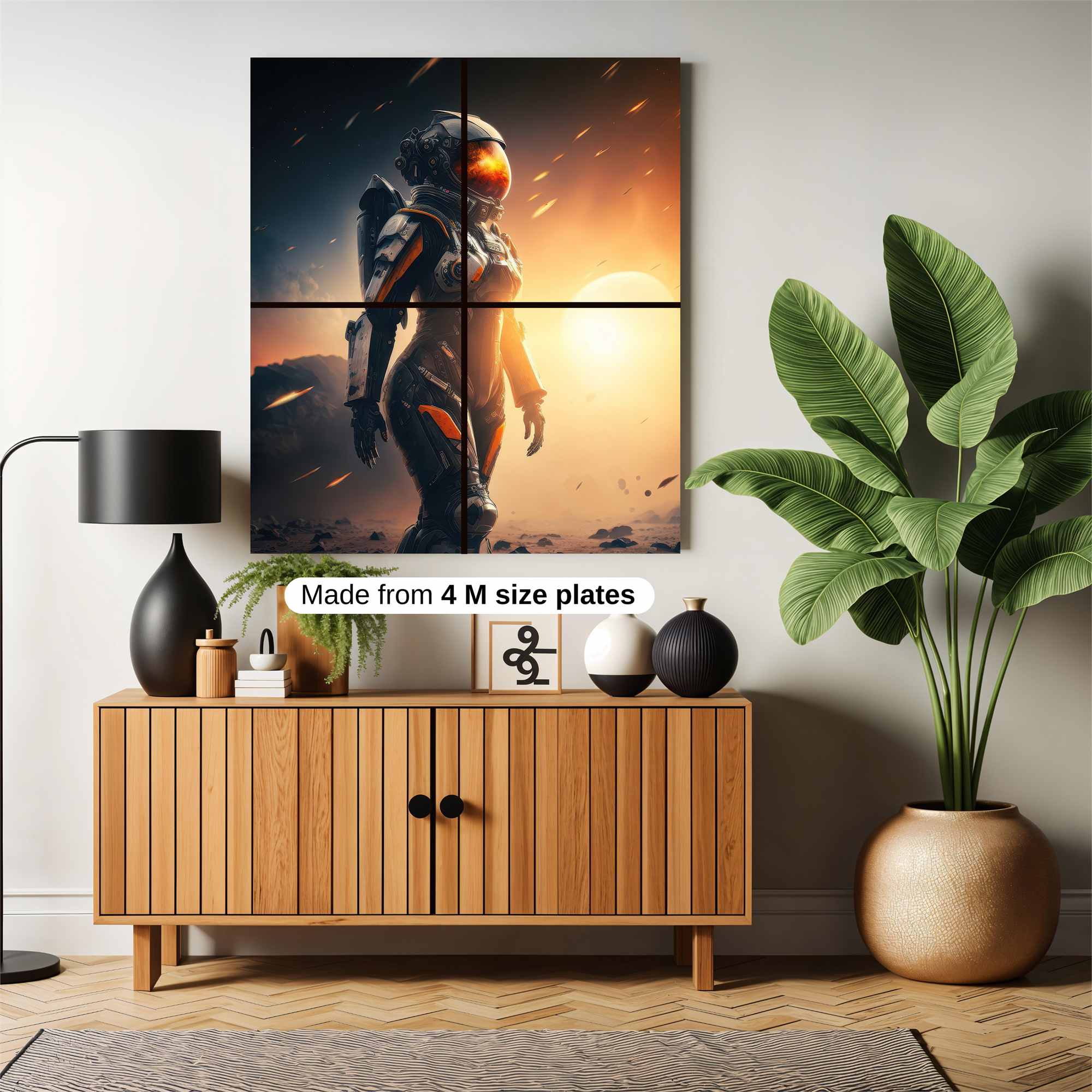 Astronaut Radiant Safe Wall Magnetic / M