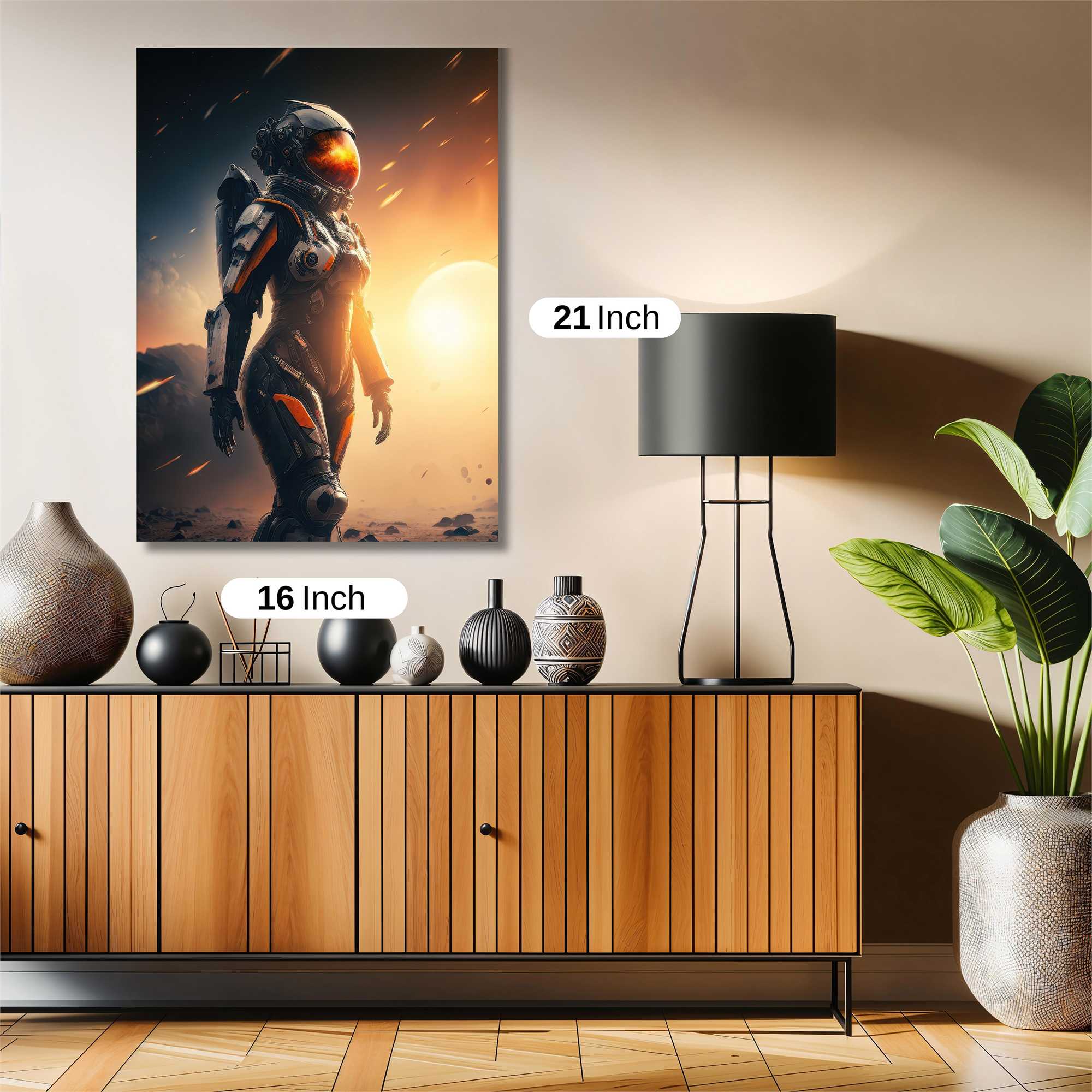 Astronaut Radiant Safe Wall Magnetic / M