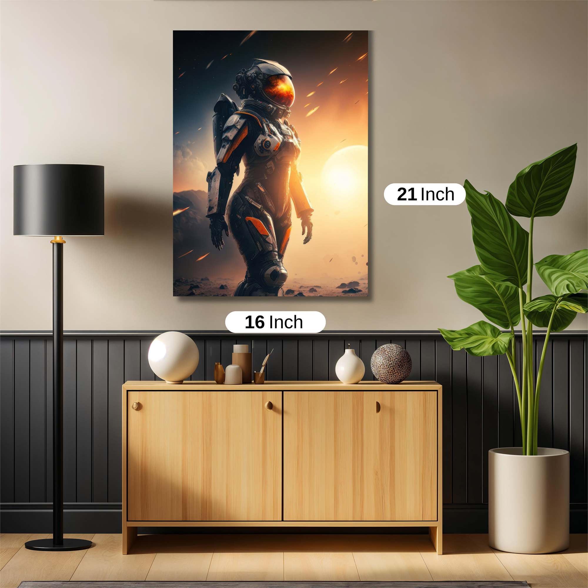 Astronaut Radiant Safe Wall Magnetic / M