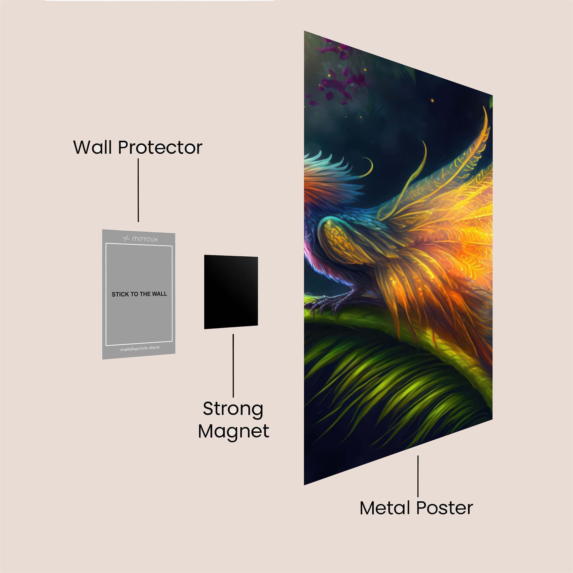 Phoenix Radiant Safe Wall Magnetic / M