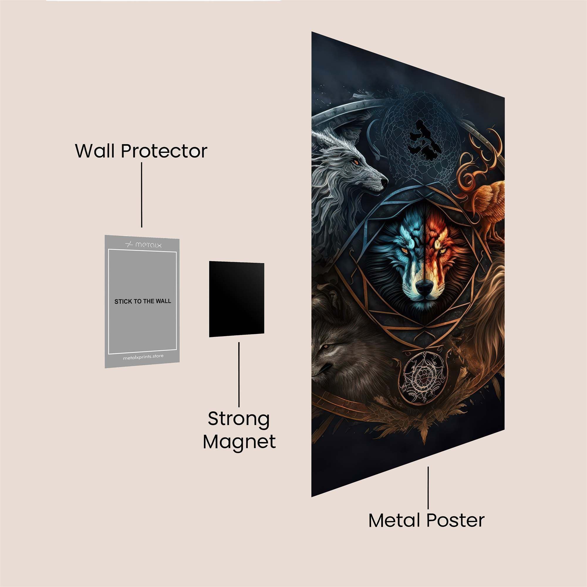 Wolf Harmony Safe Wall Magnetic / M