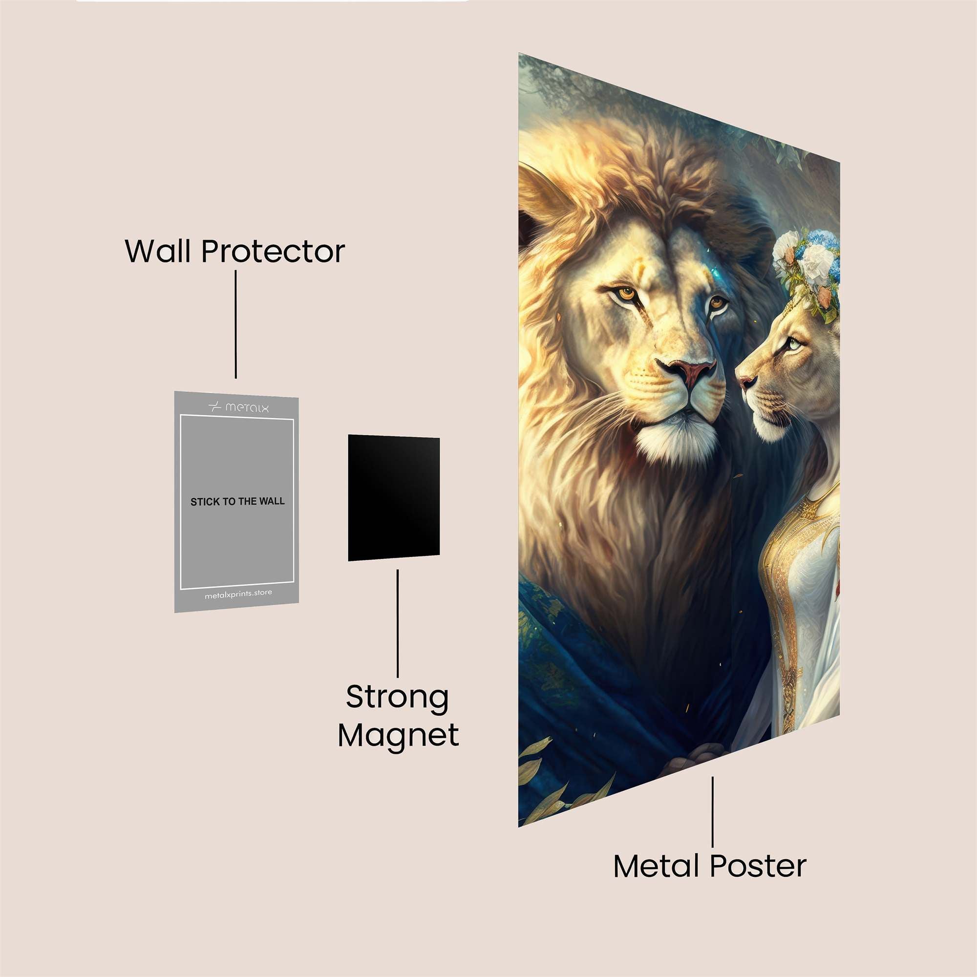 Lion Serenity Safe Wall Magnetic / M