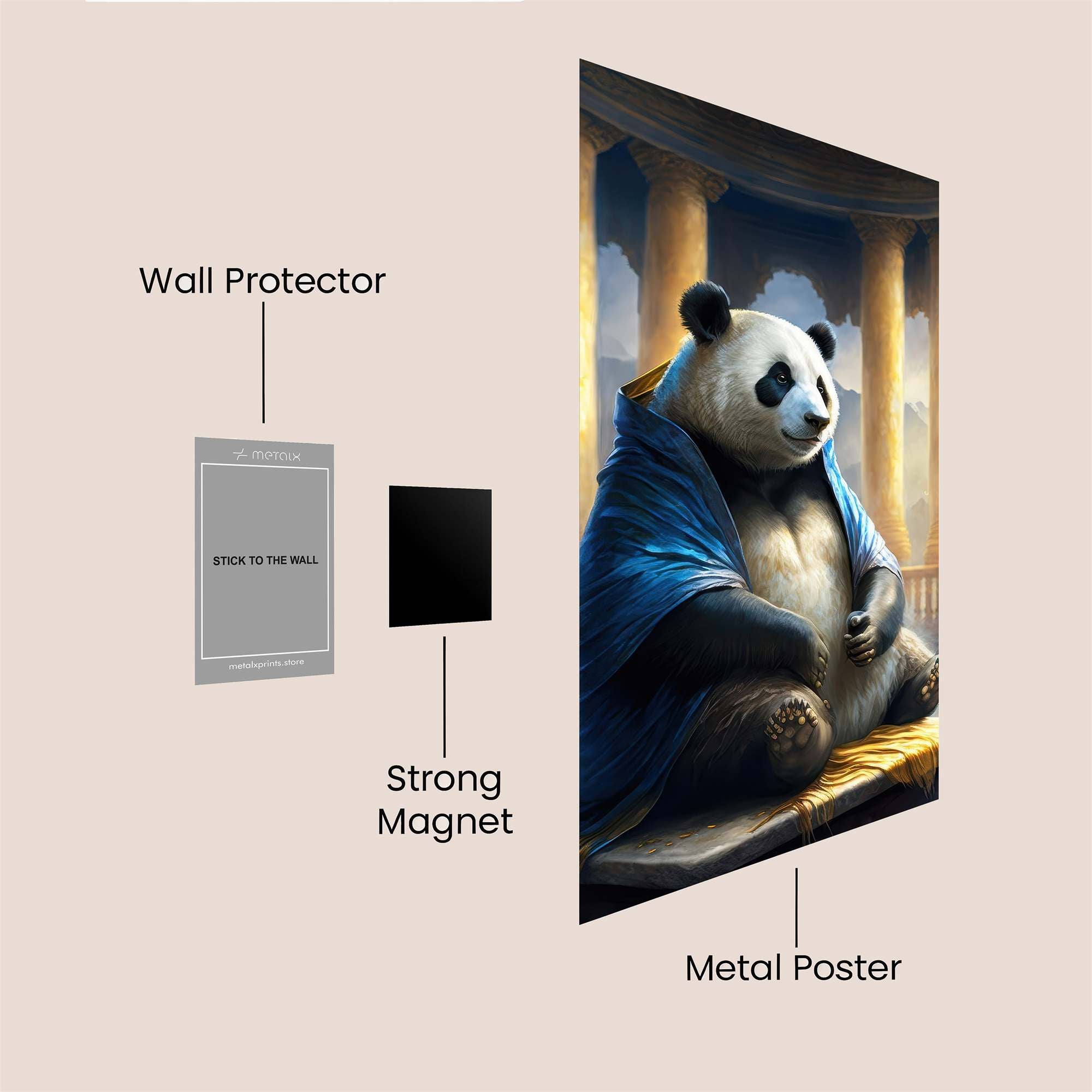 Panda Serenity Safe Wall Magnetic / M