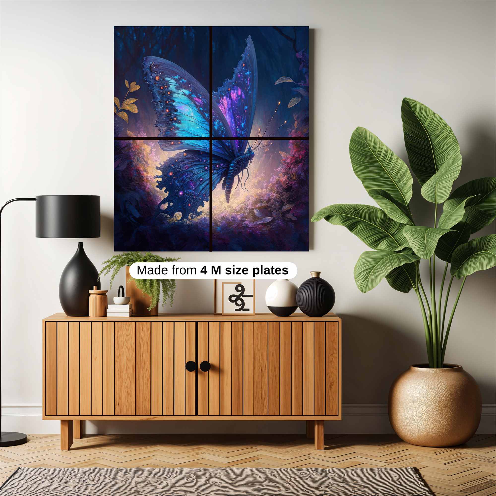 Luminous Butterfly Safe Wall Magnetic / M