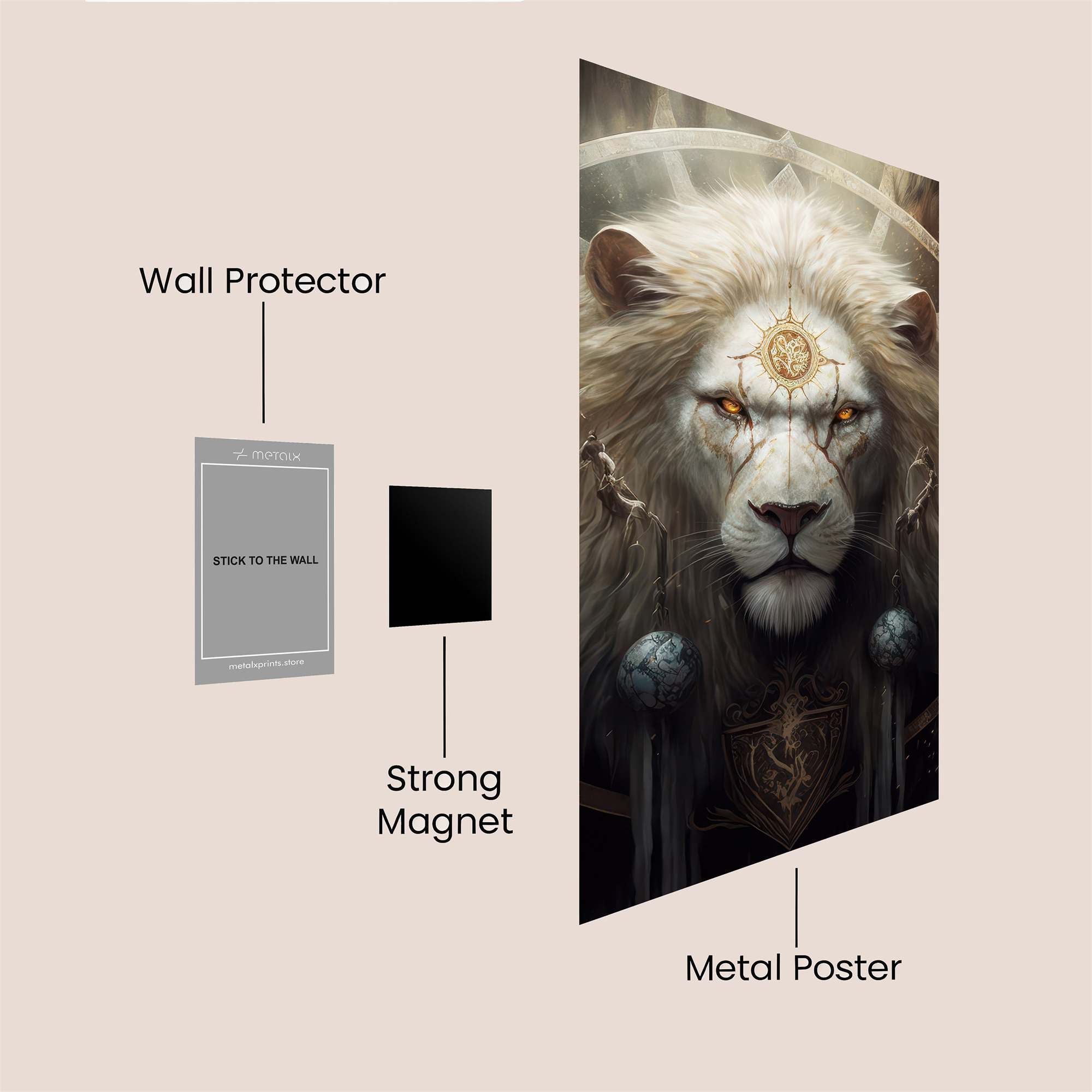 Lion Divine Safe Wall Magnetic / M