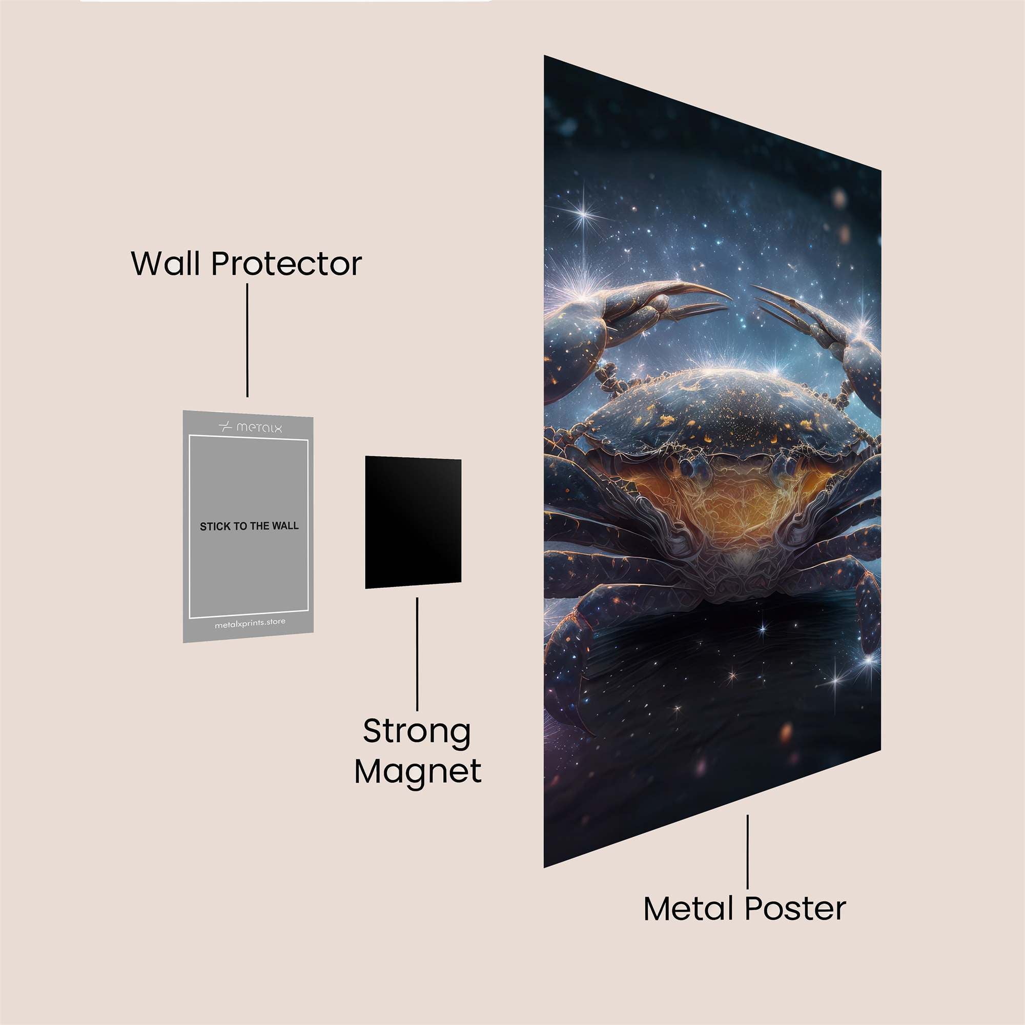 Cancer Celestial Safe Wall Magnetic / M