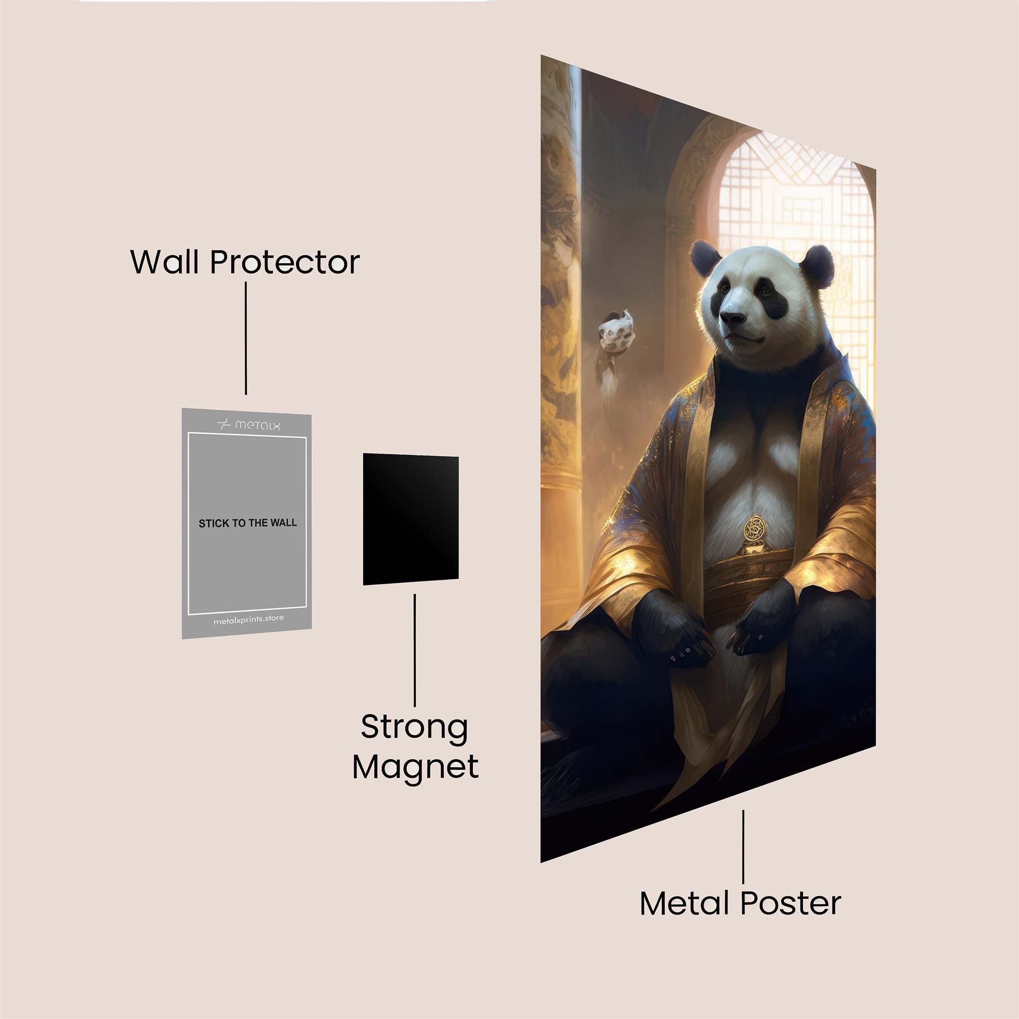 Panda Sage Safe Wall Magnetic / M