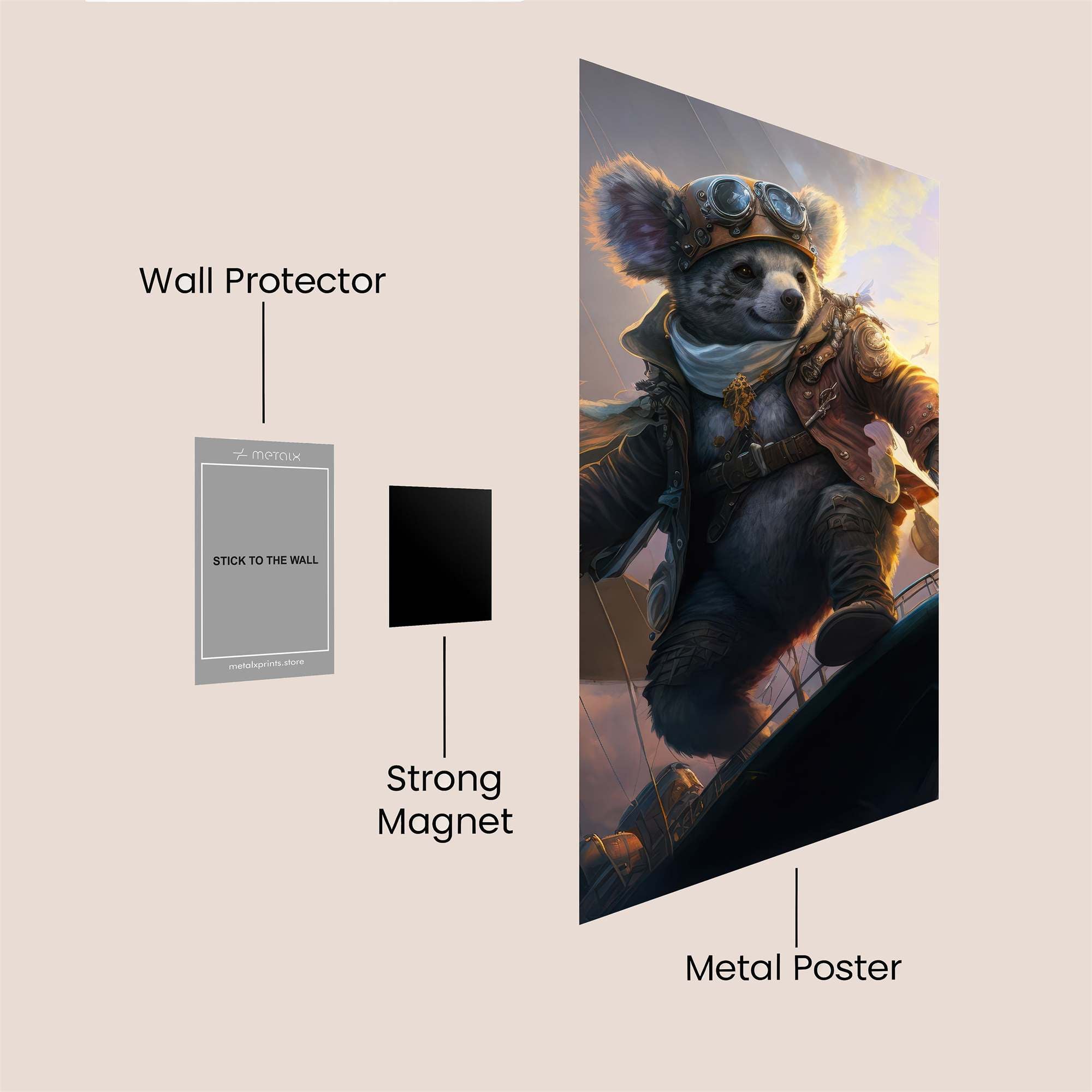 Koala Adventurous Safe Wall Magnetic / M