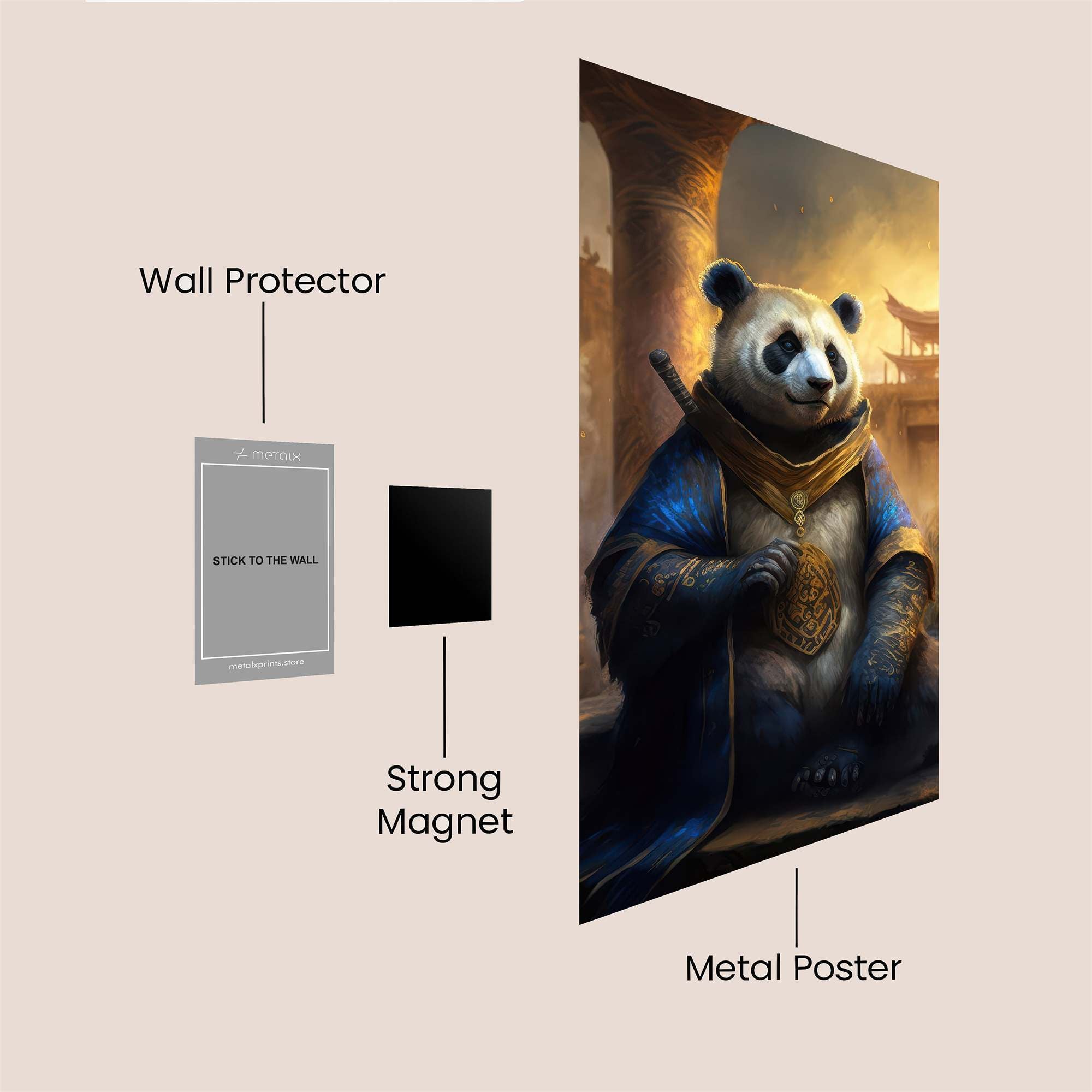 Panda Sage Safe Wall Magnetic / M