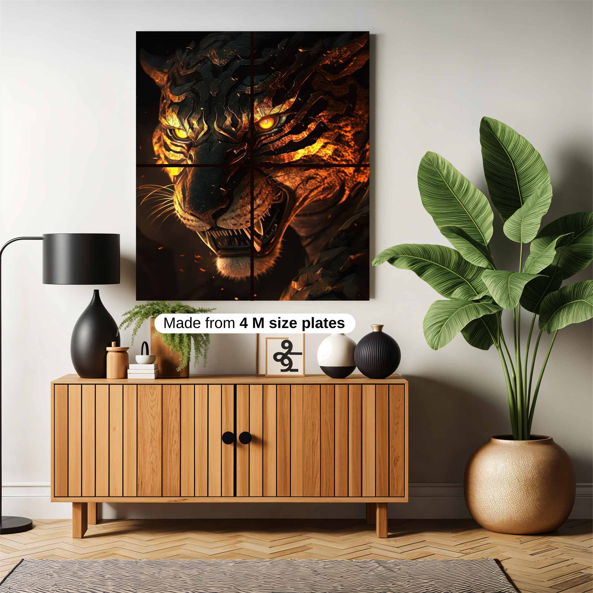 Tiger Inferno Safe Wall Magnetic / M