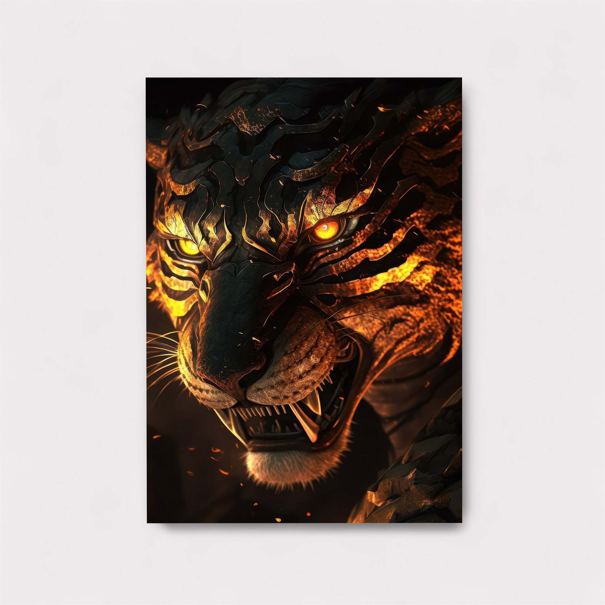Tiger Inferno Safe Wall Magnetic / M