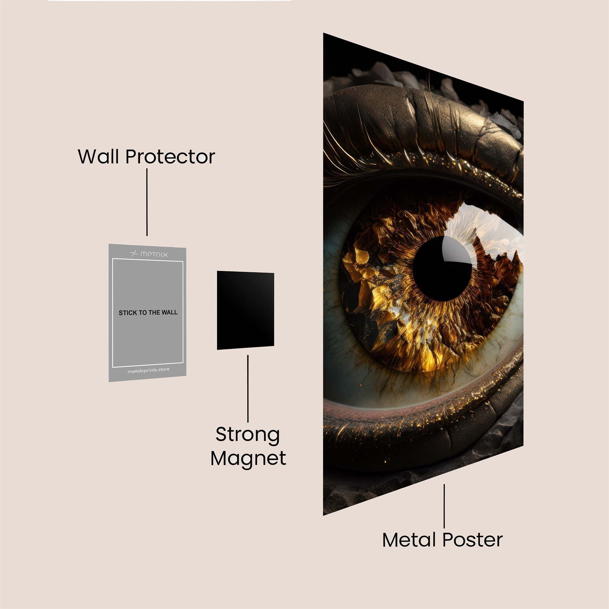 Dragon Gaze Safe Wall Magnetic / M