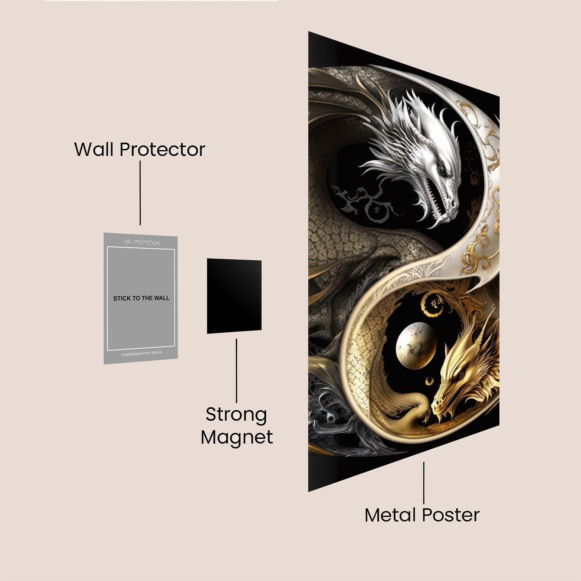 Dragon Harmony Safe Wall Magnetic / M