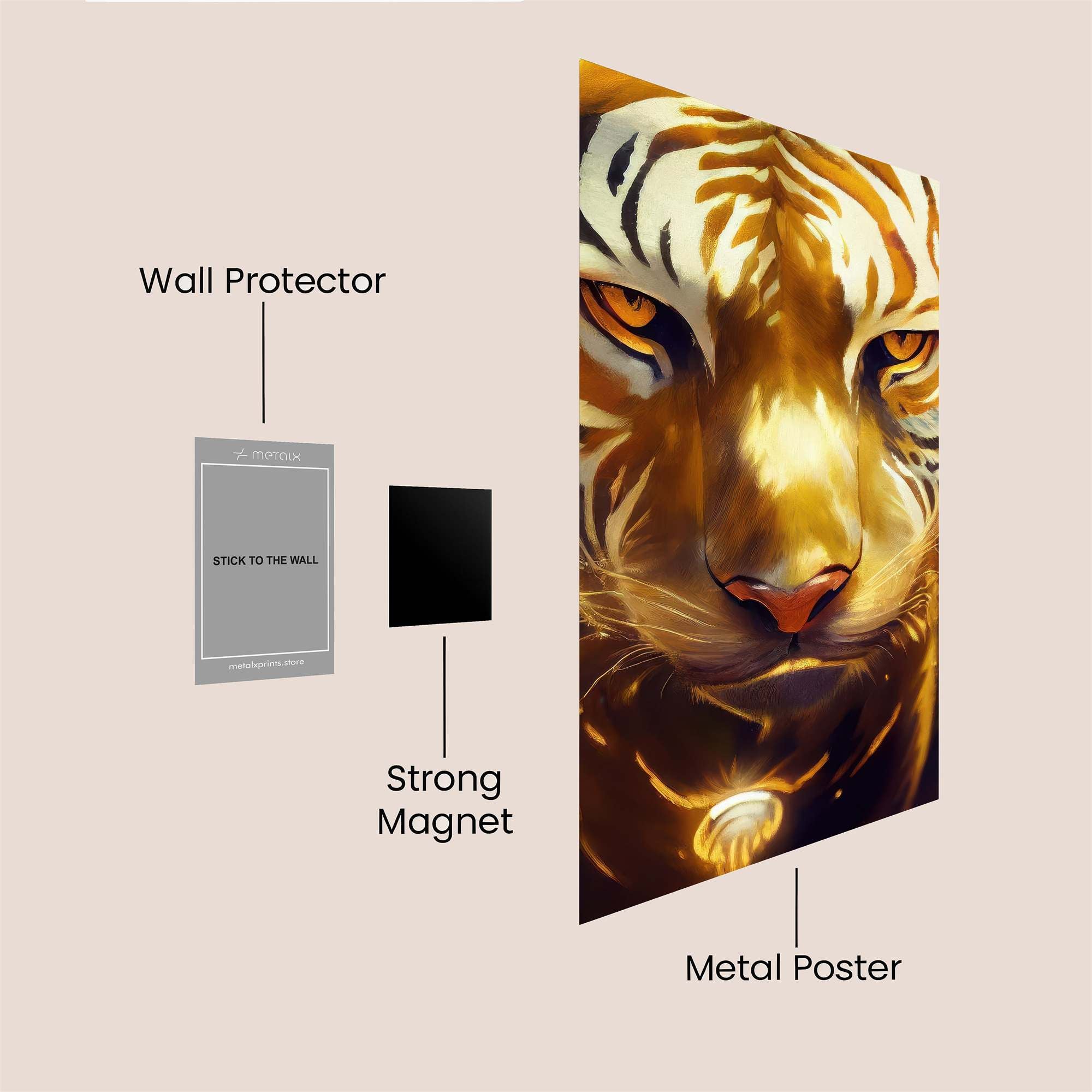 Tiger Radiance Safe Wall Magnetic / M