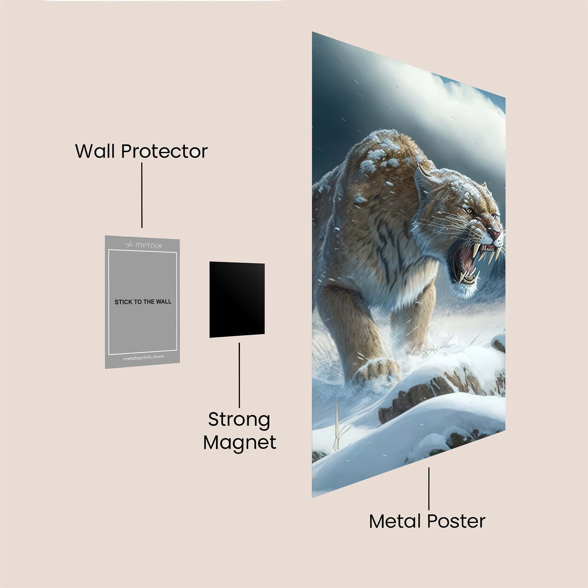 Saber Ferocity Safe Wall Magnetic / M