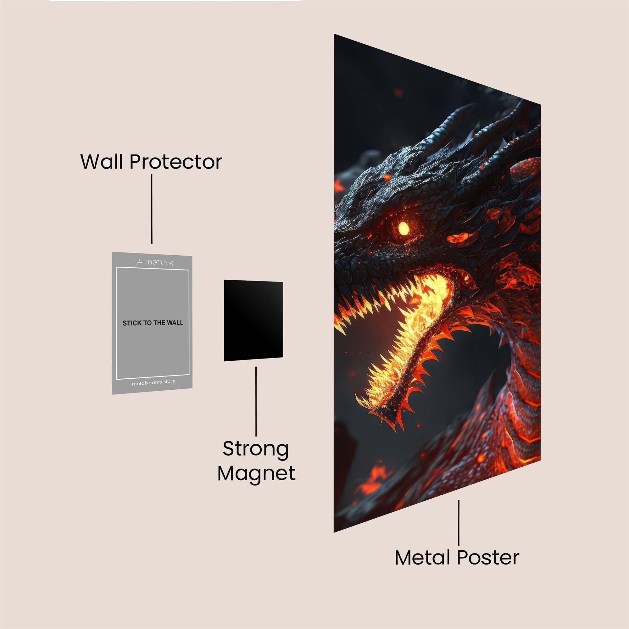 Molten Fury Safe Wall Magnetic / M