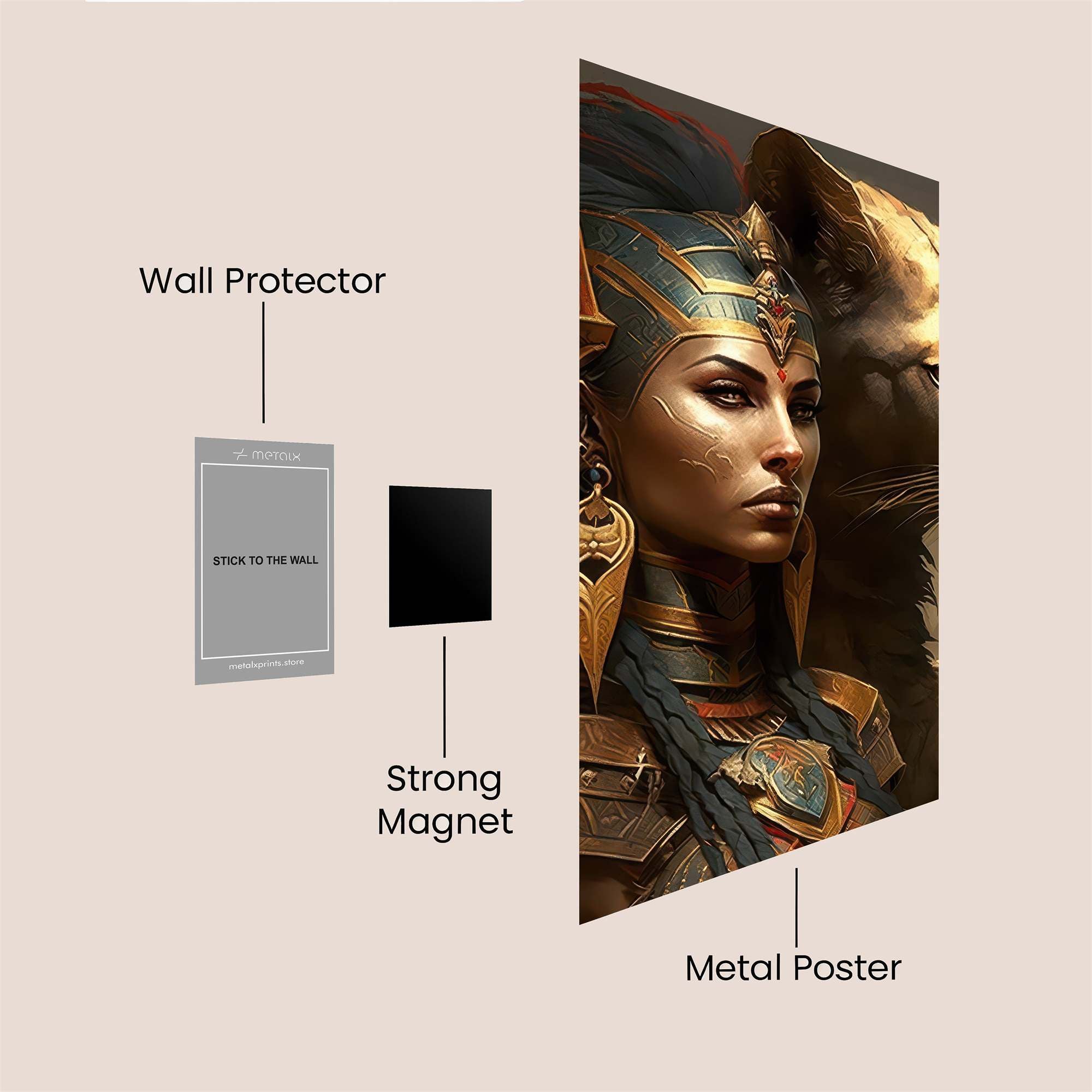 Lioness Majesty Safe Wall Magnetic / M