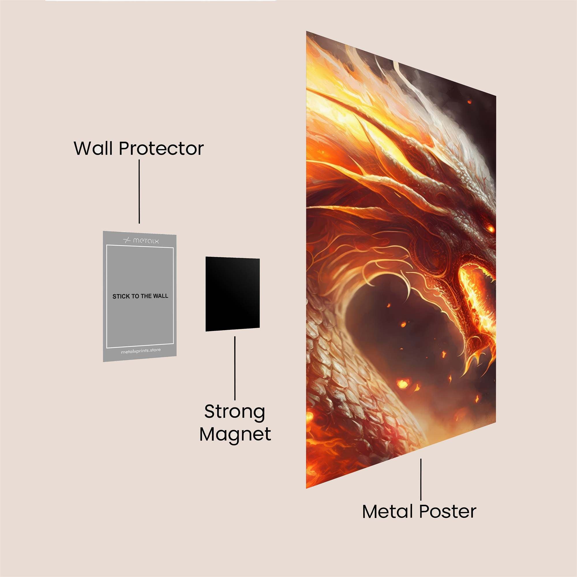 Inferno Rage Safe Wall Magnetic / M