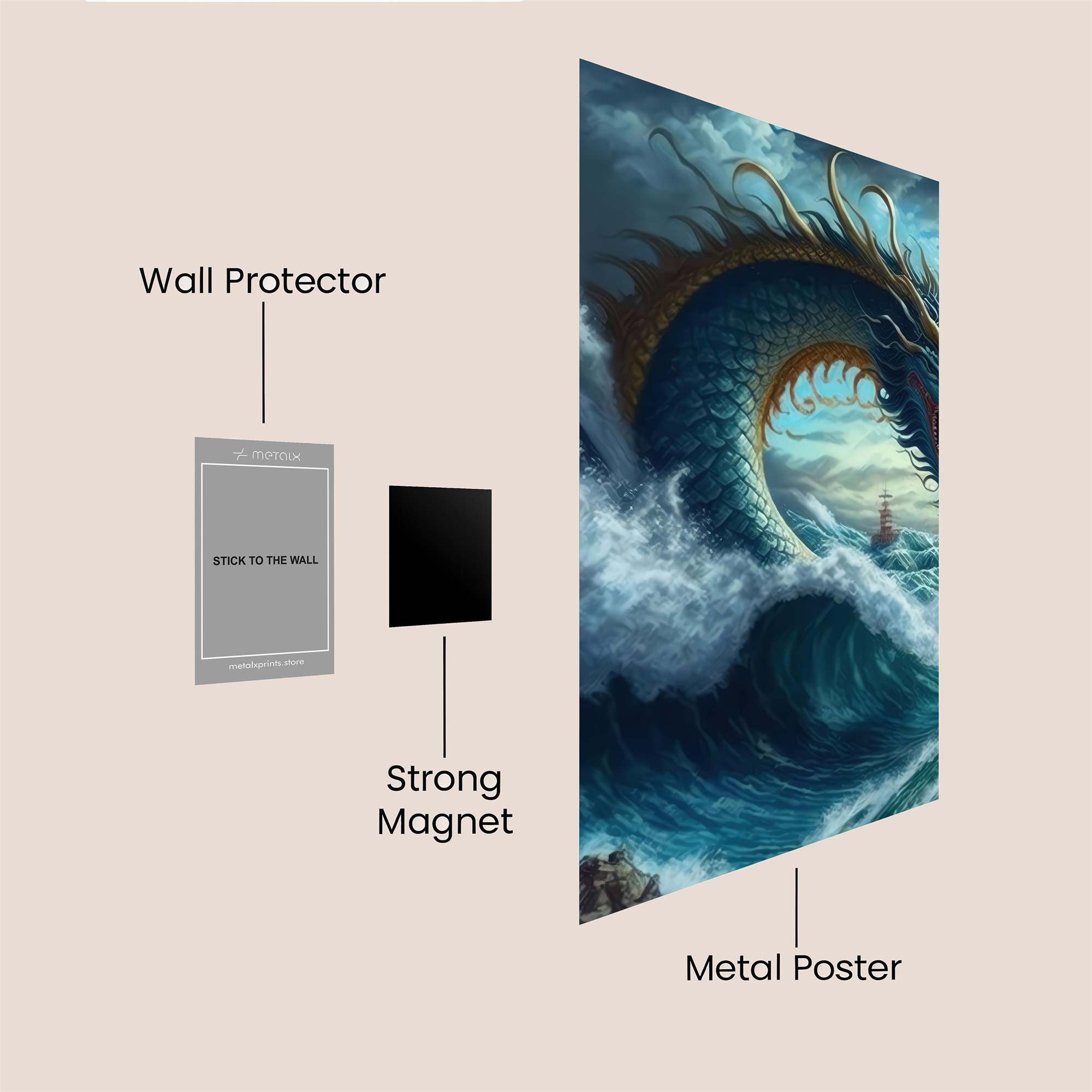 Dragon Tempest Safe Wall Magnetic / M