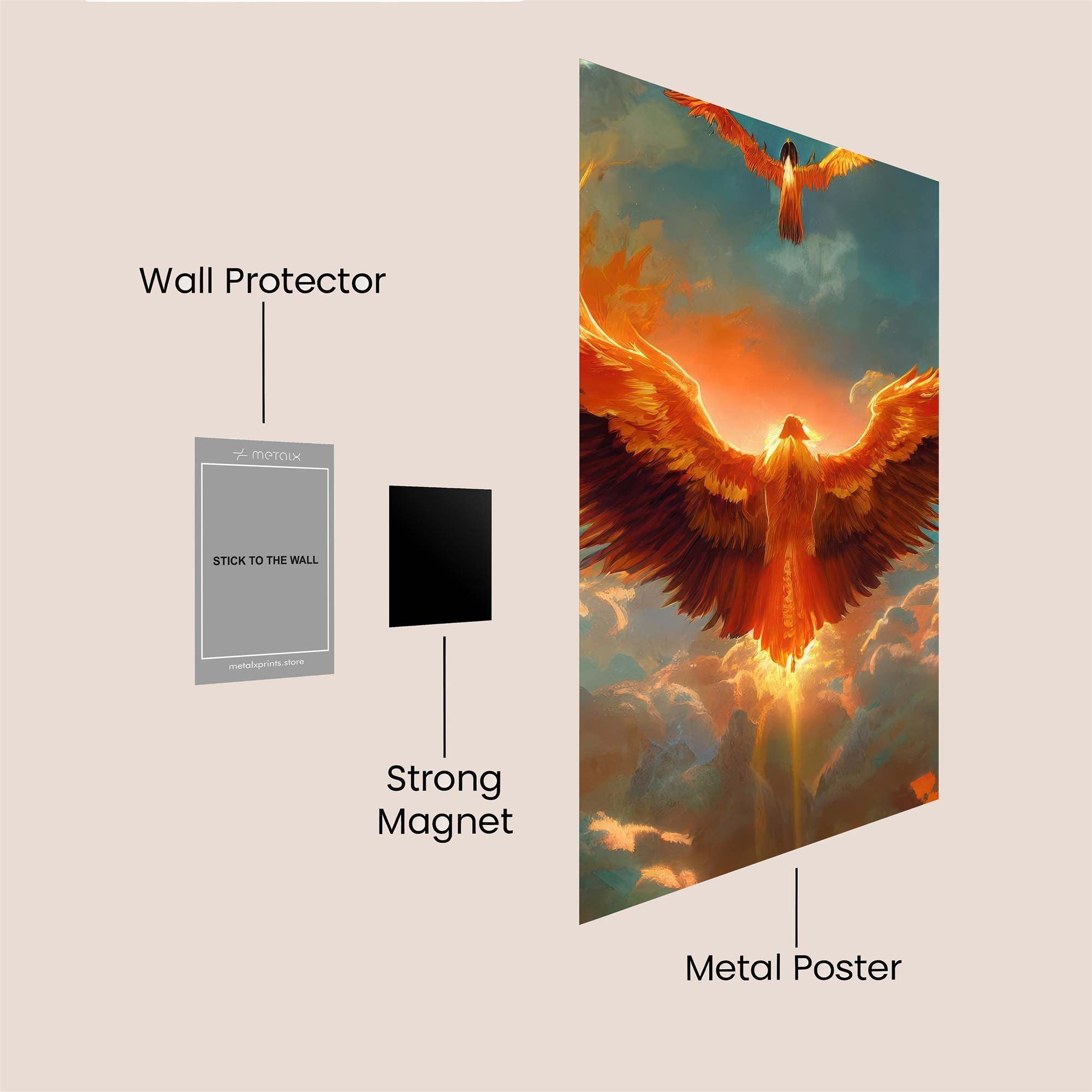 Phoenix Ascend Safe Wall Magnetic / M