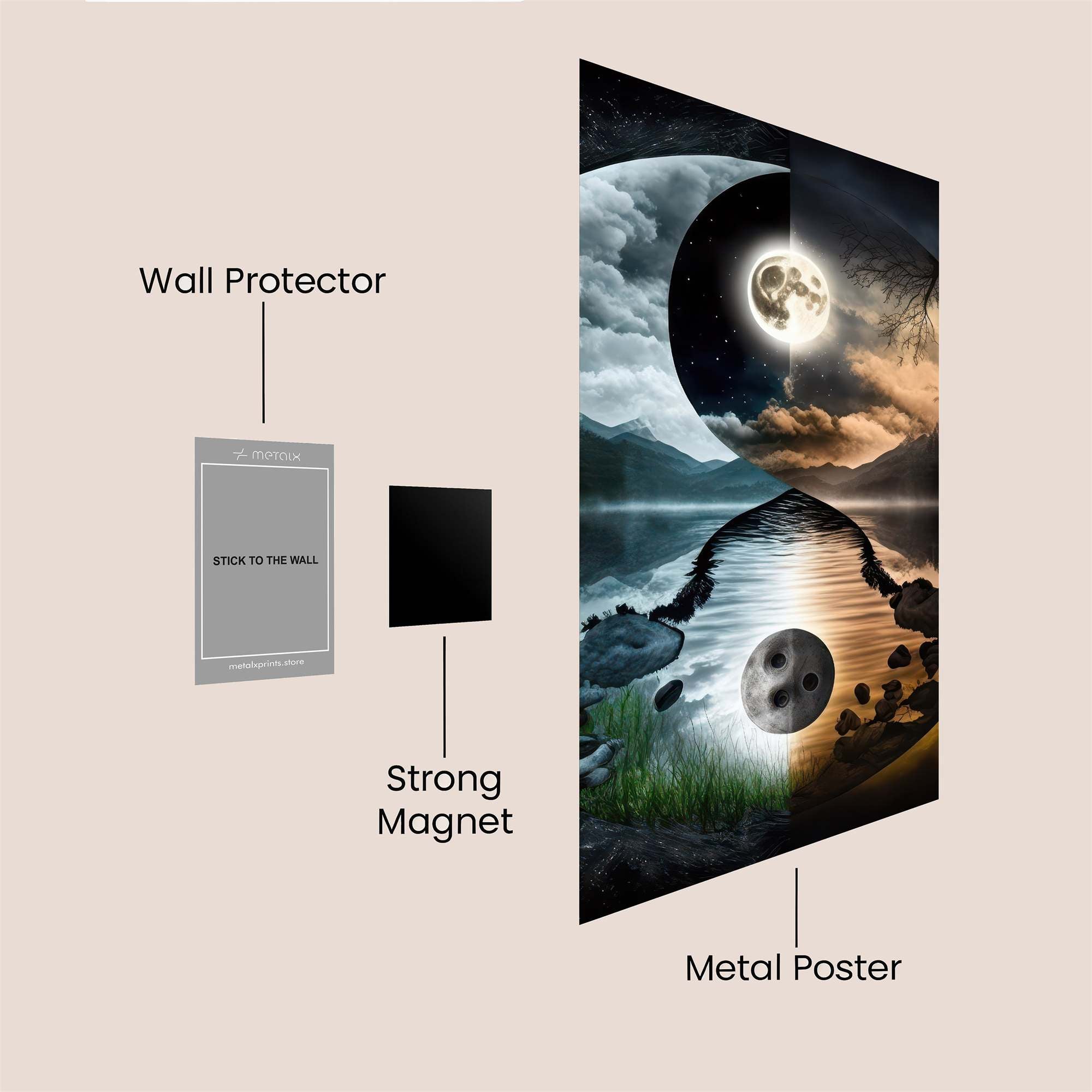 Moonlit Harmony Safe Wall Magnetic / M