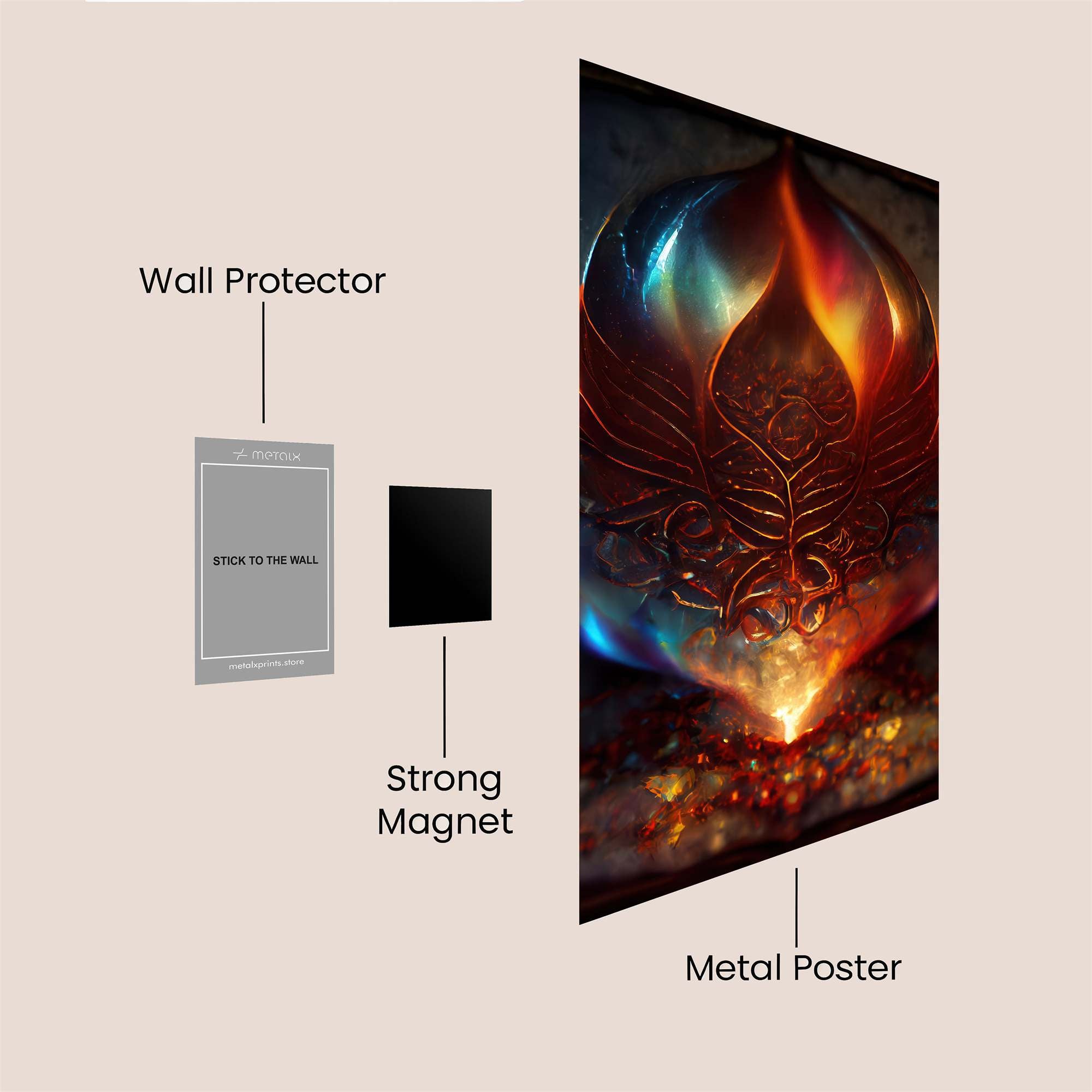 Lotus Radiance Safe Wall Magnetic / M