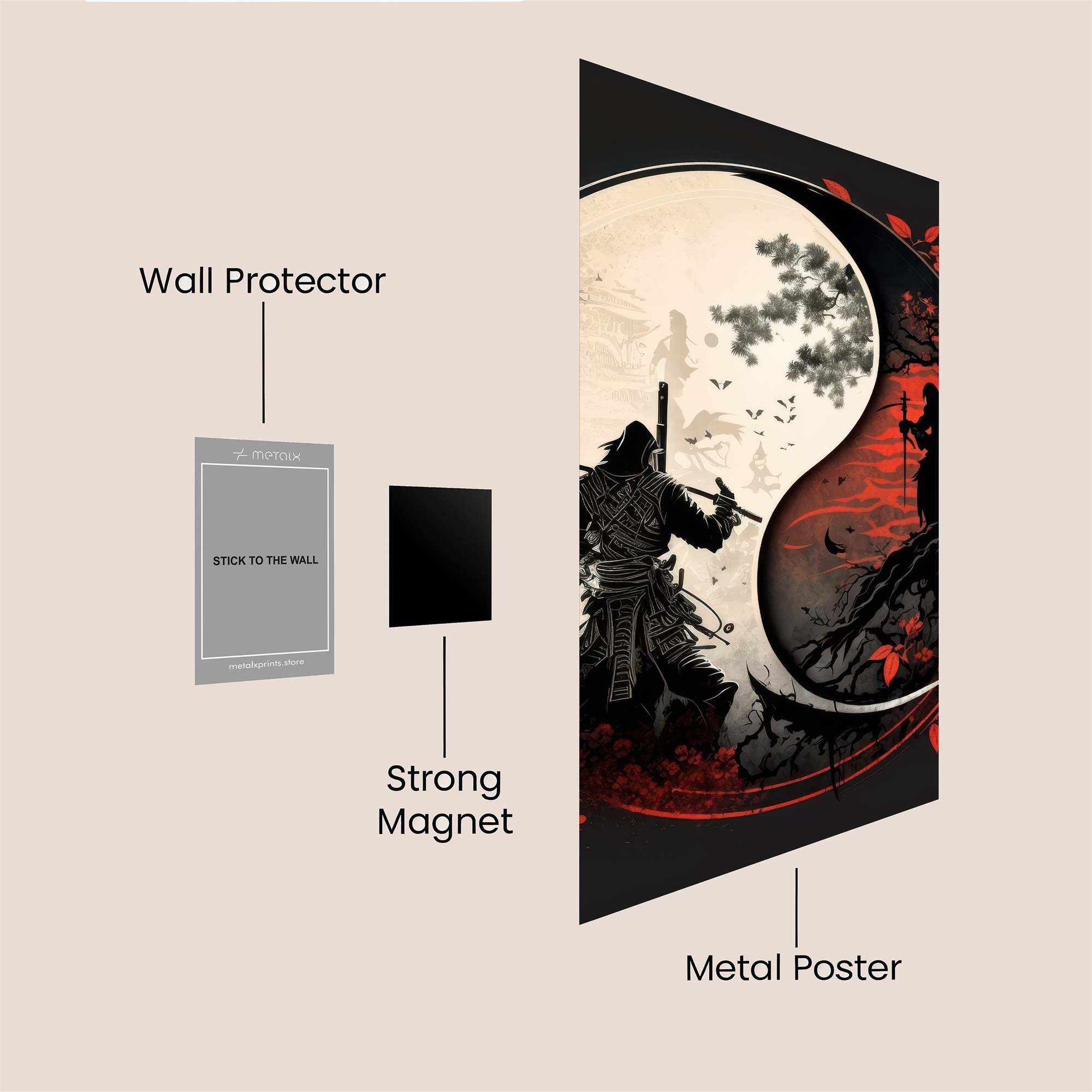 Samurai Serenity Safe Wall Magnetic / M