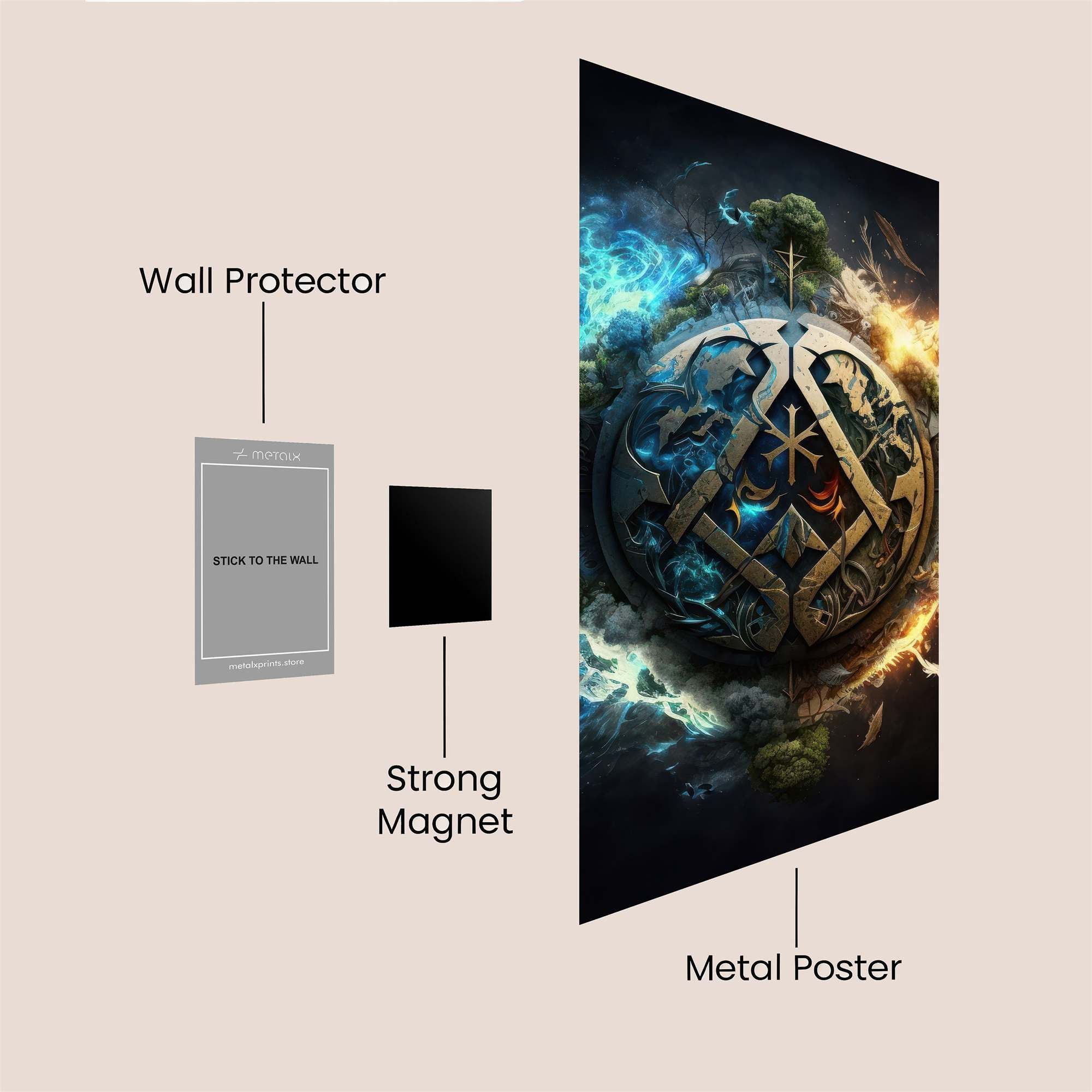 Celestial Harmony Safe Wall Magnetic / M