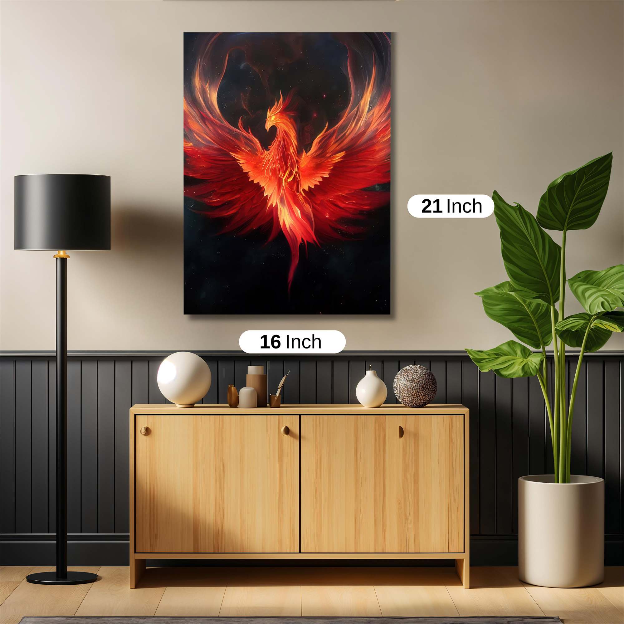 Phoenix Blaze Safe Wall Magnetic / M