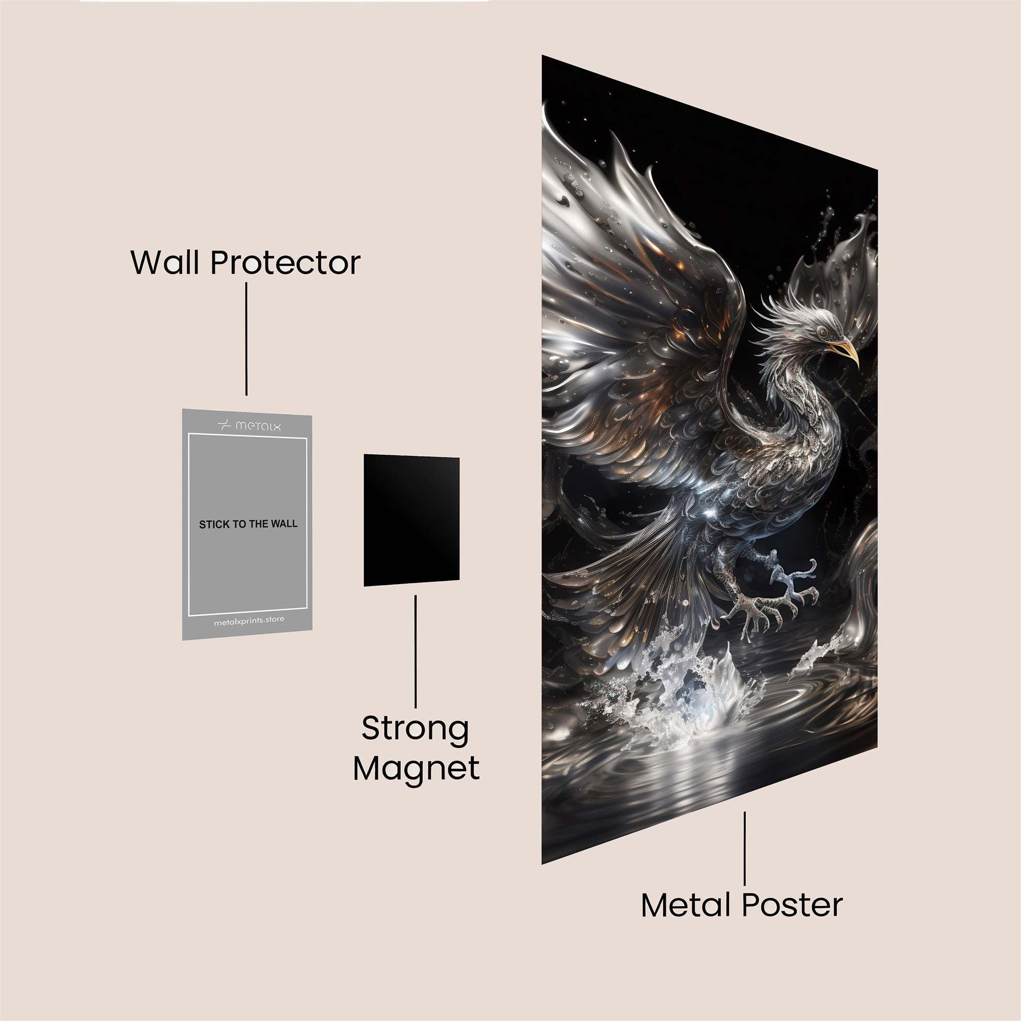 Phoenix Resplendent Safe Wall Magnetic / M