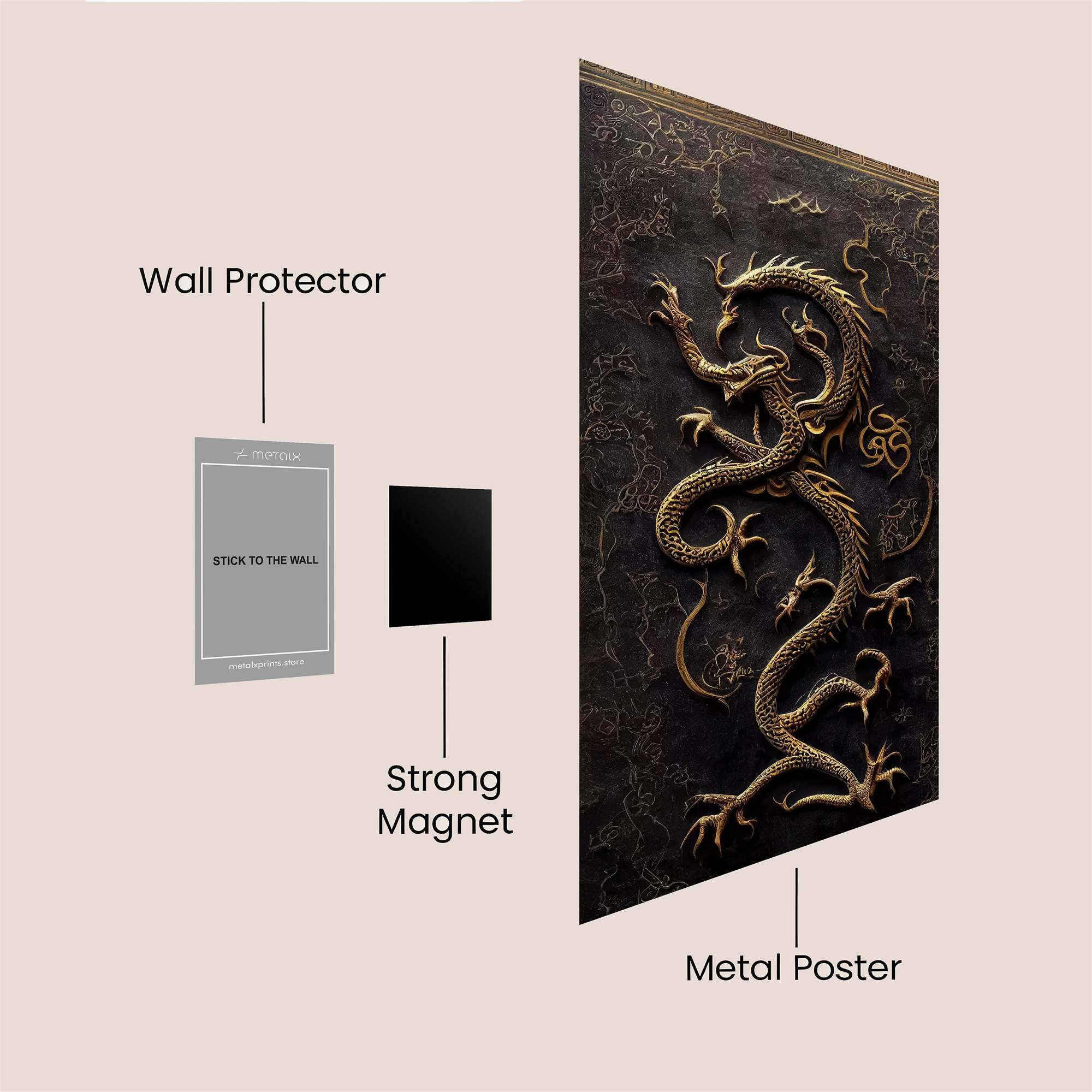 Dragon Enigma Safe Wall Magnetic / M