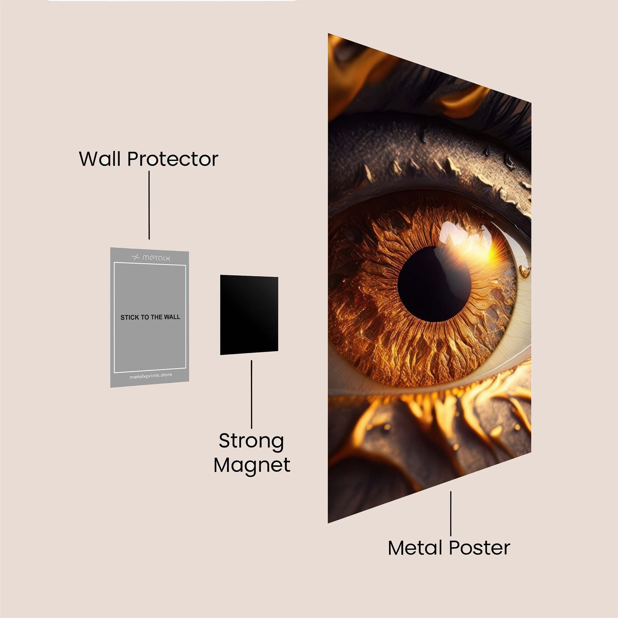 Ethereal Gaze Safe Wall Magnetic / M