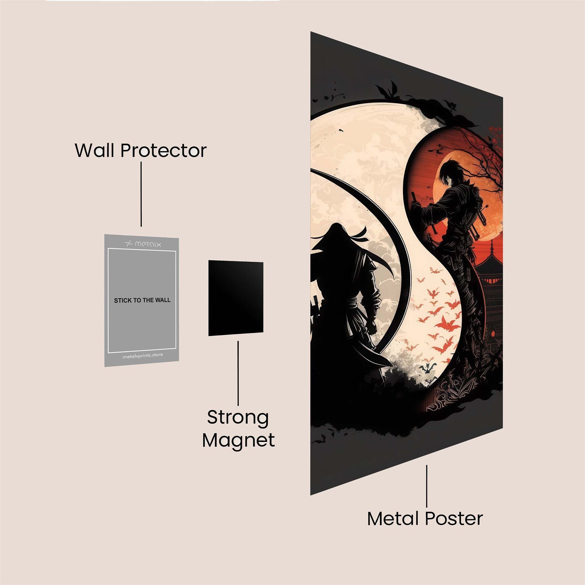 Samurai Serenity Safe Wall Magnetic / M