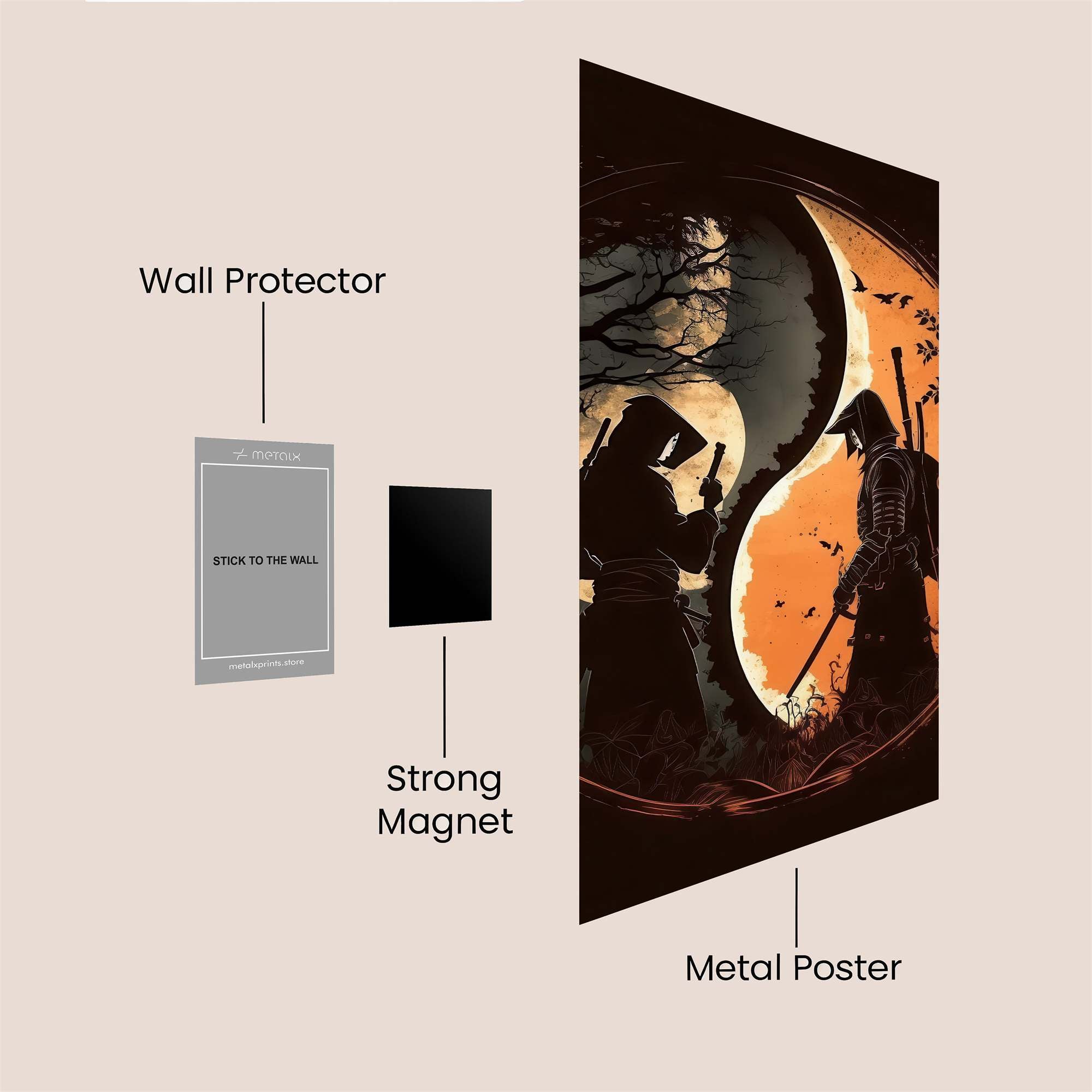Samurai Duality Safe Wall Magnetic / M