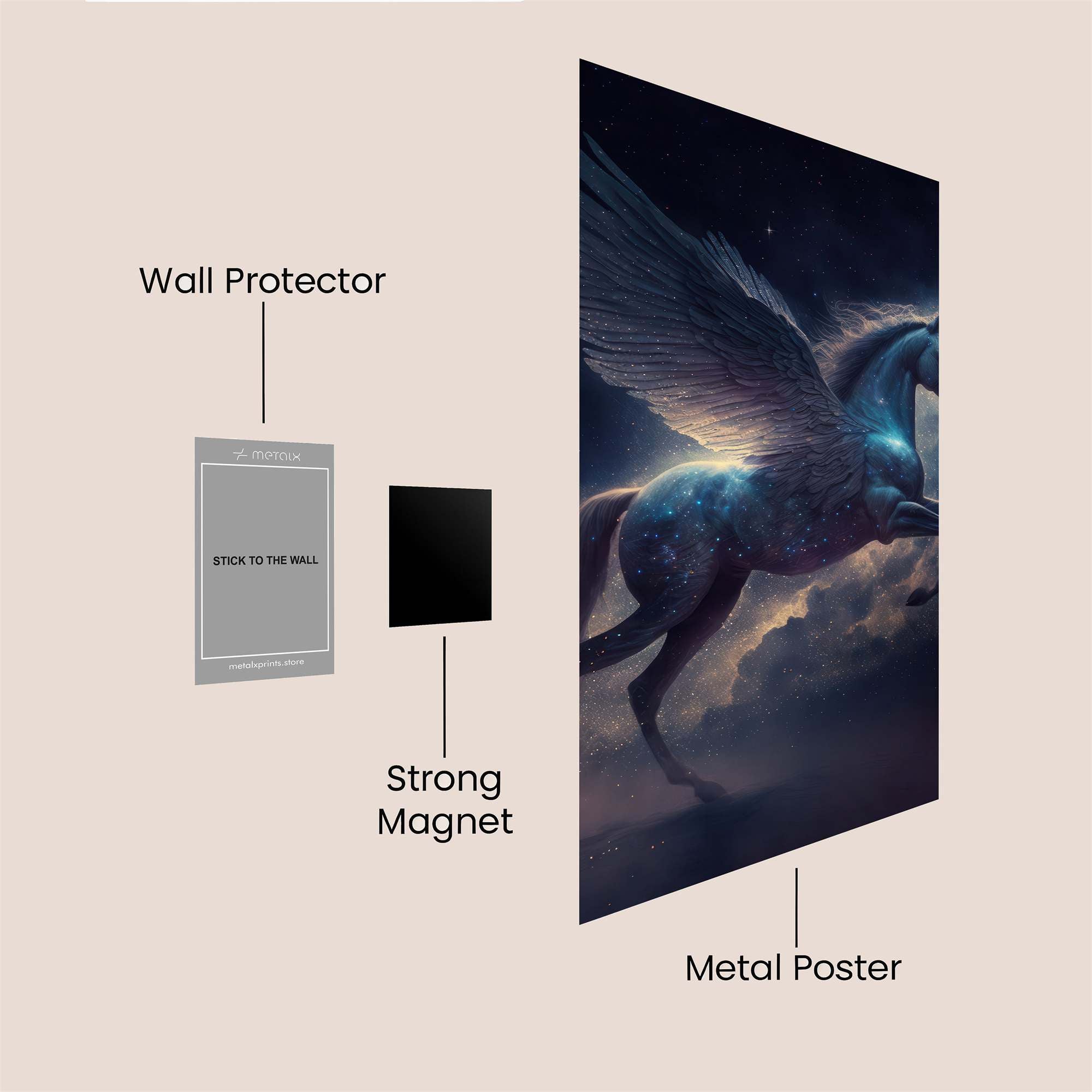 Pegasus Dream Safe Wall Magnetic / M