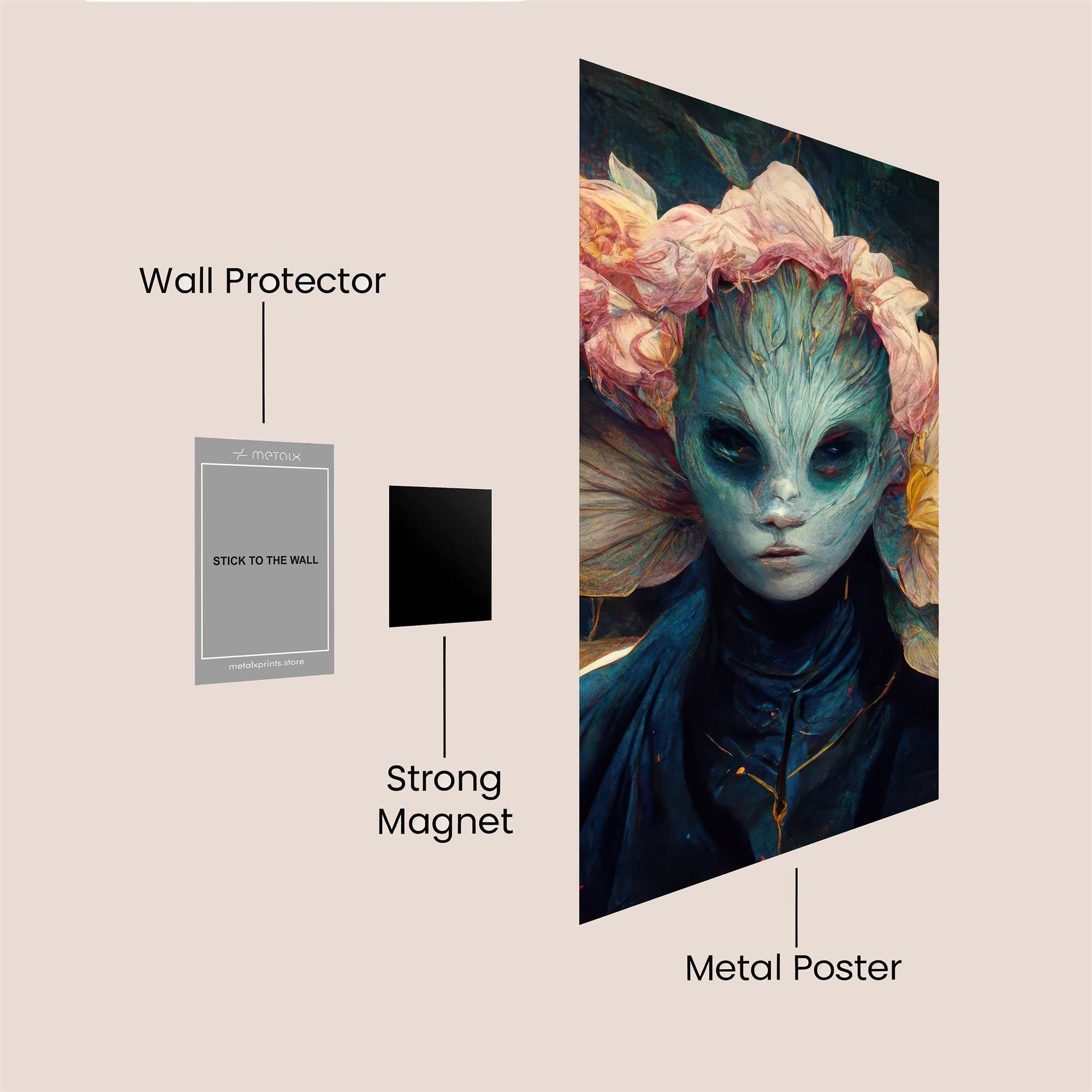 Flower Enigma Safe Wall Magnetic / M