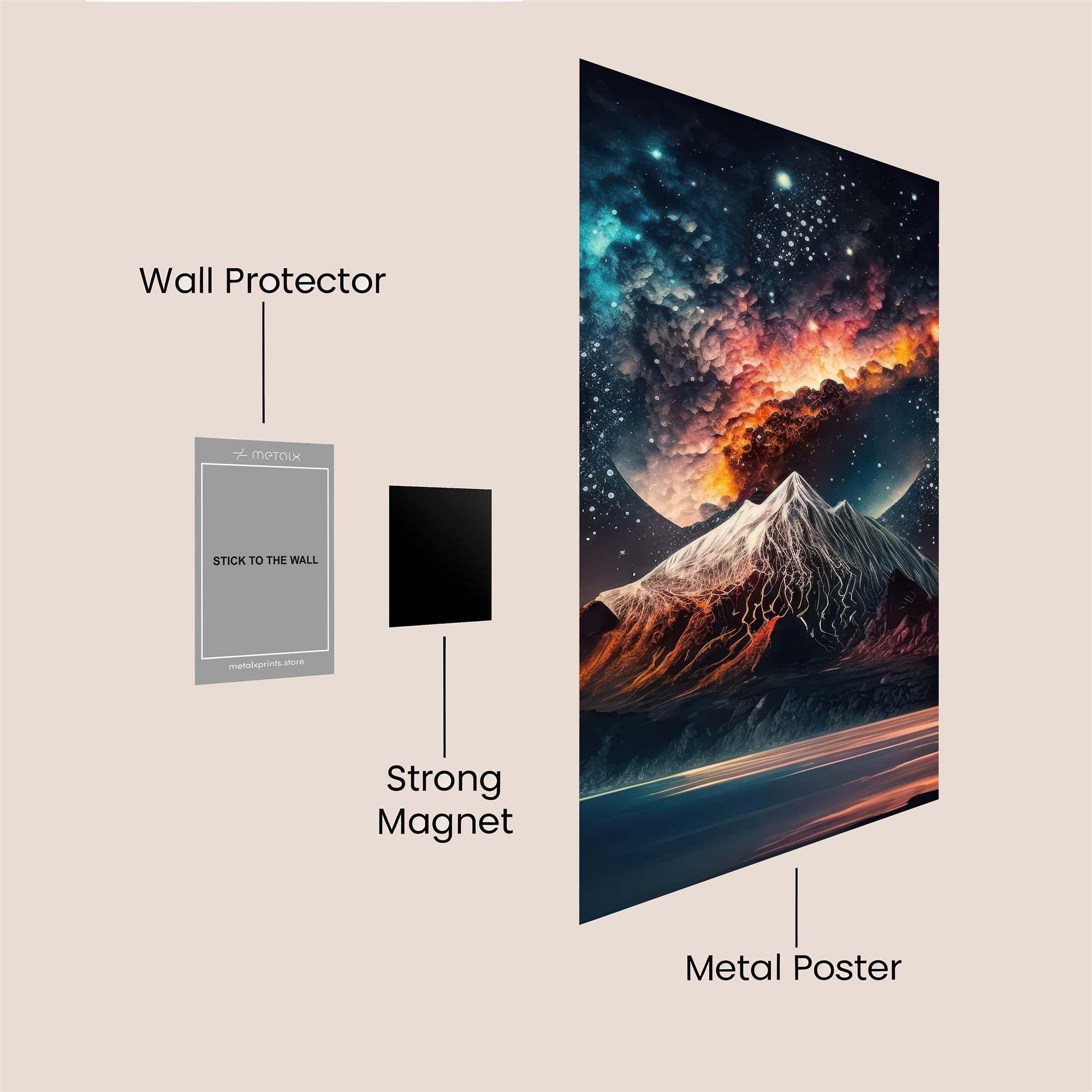 Cosmic Serenity Safe Wall Magnetic / M