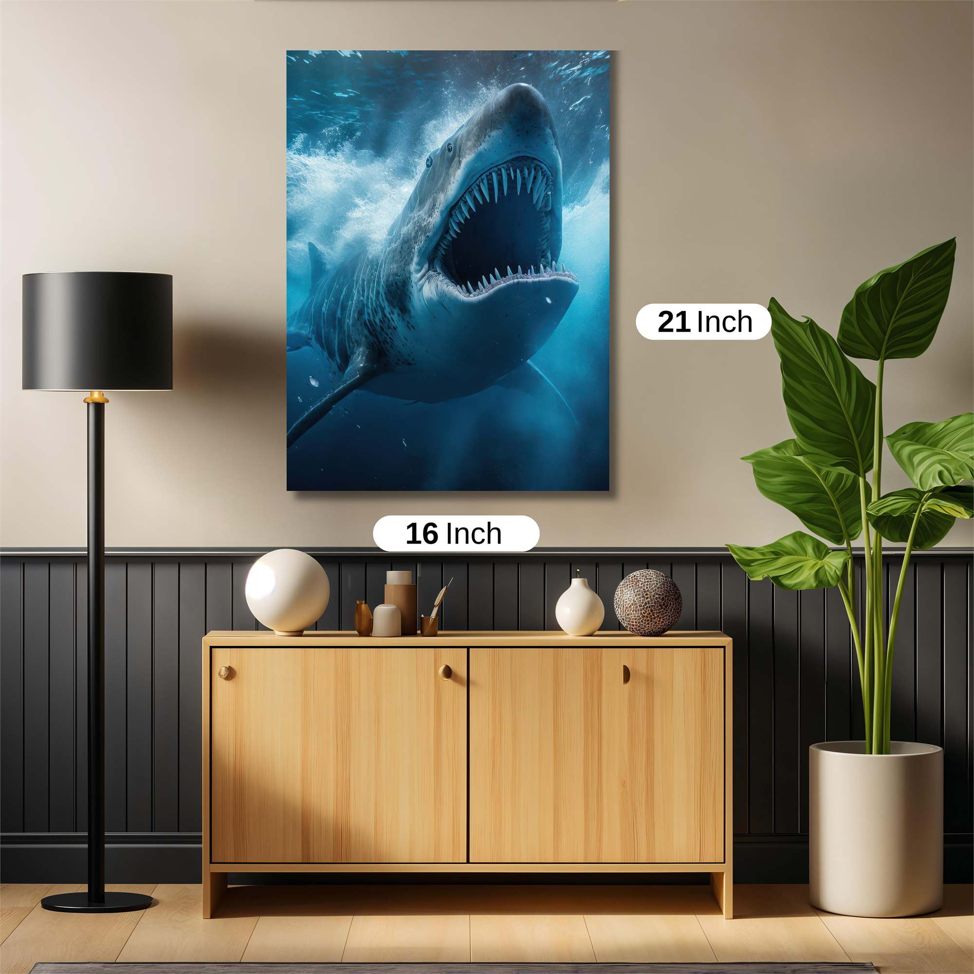 Megalodon Menace Safe Wall Magnetic / M