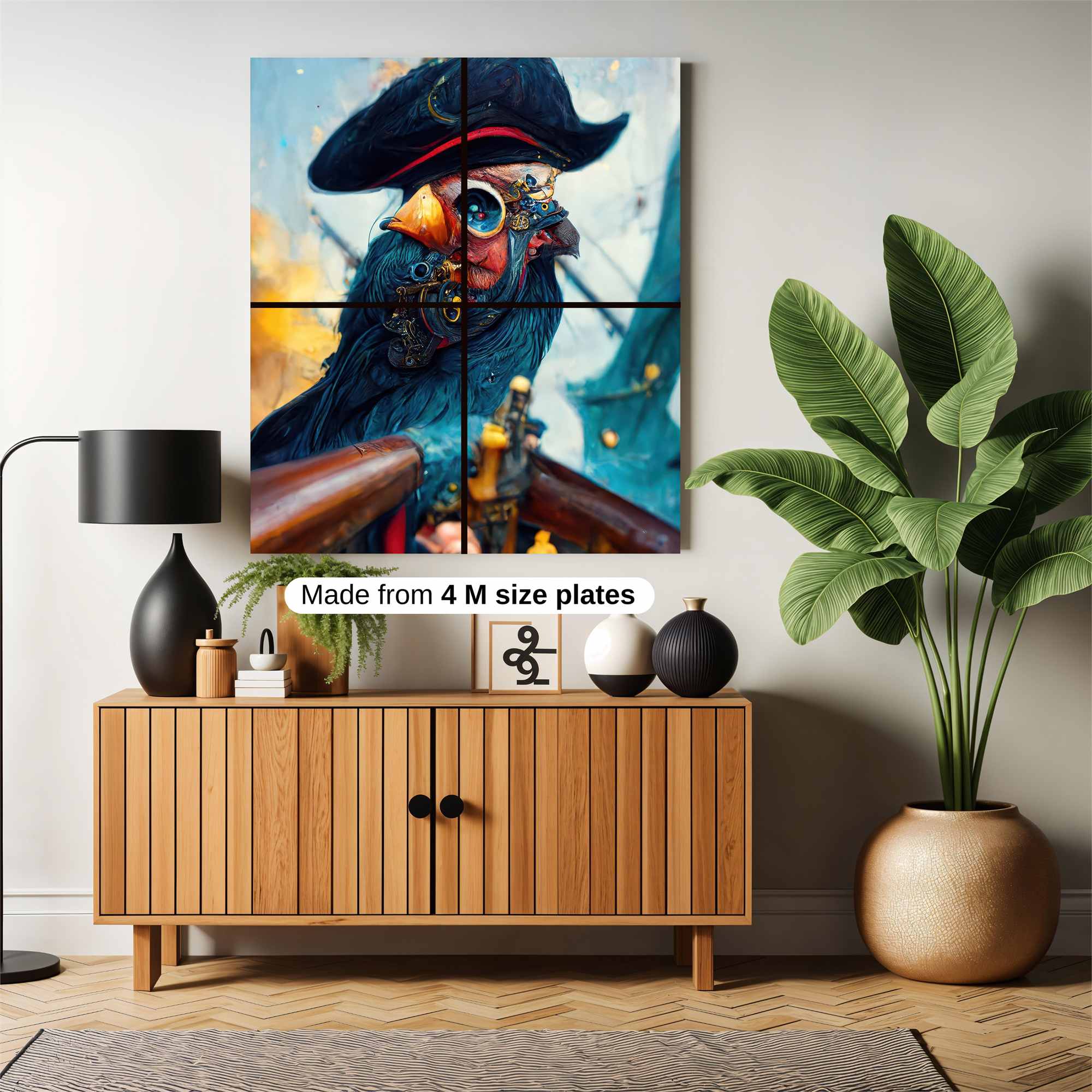 Pirate Whimsy Safe Wall Magnetic / M