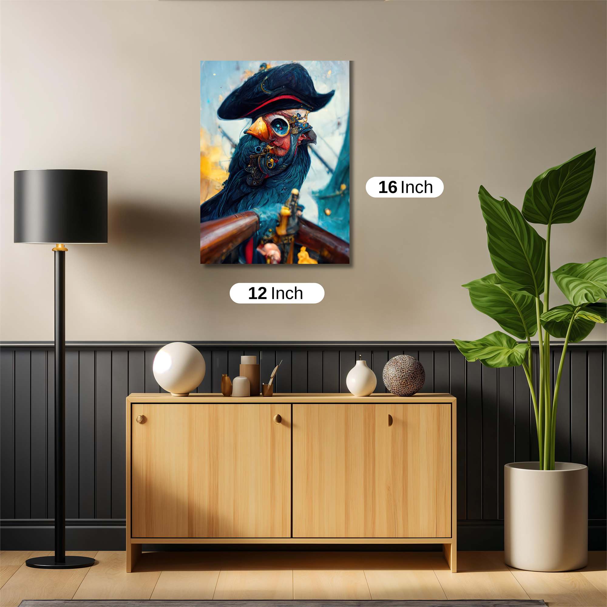 Pirate Whimsy Safe Wall Magnetic / M